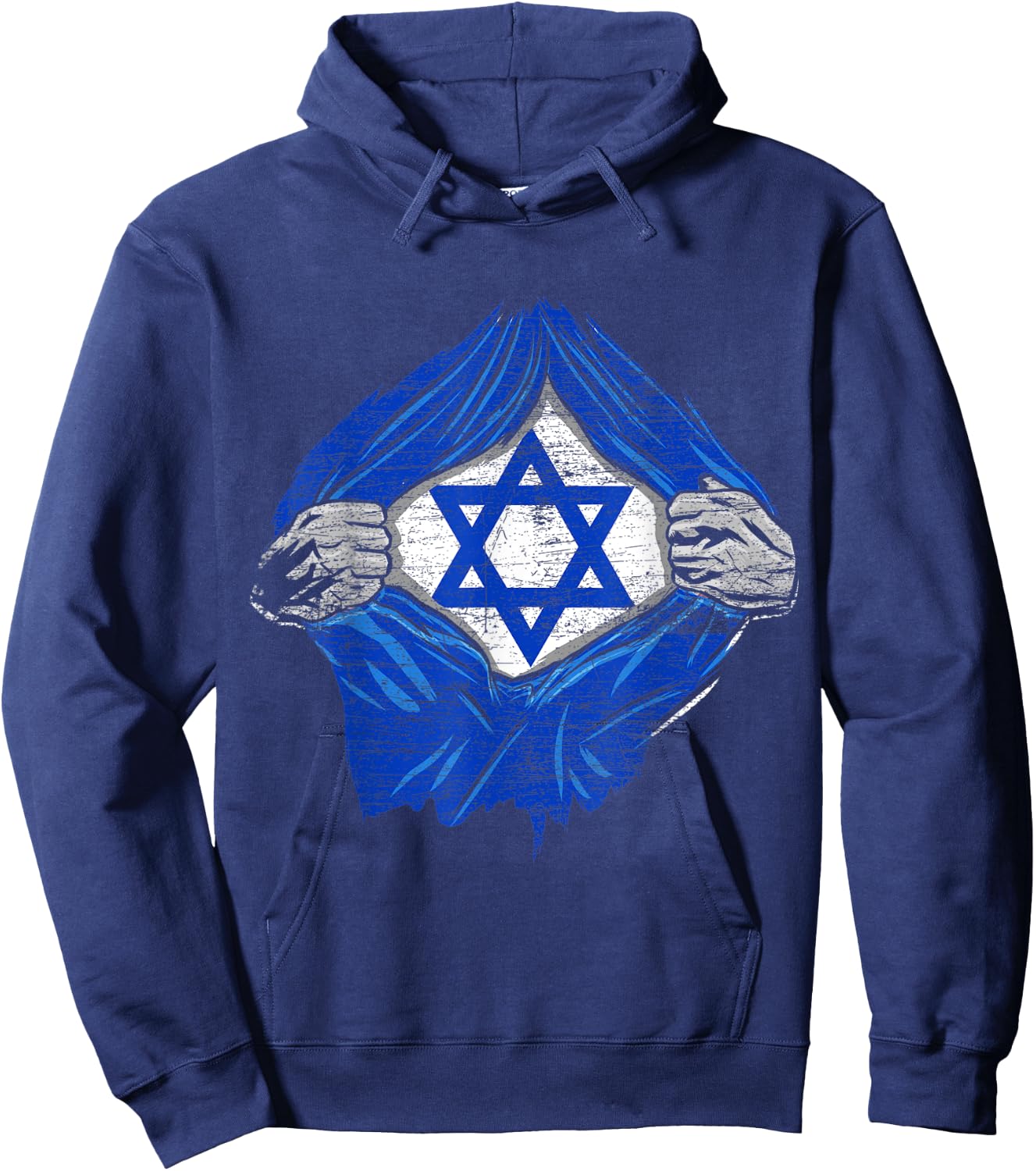 Jewish Israeli Symbol Jerusalem Israel Hoodie - Hoodie | Navy