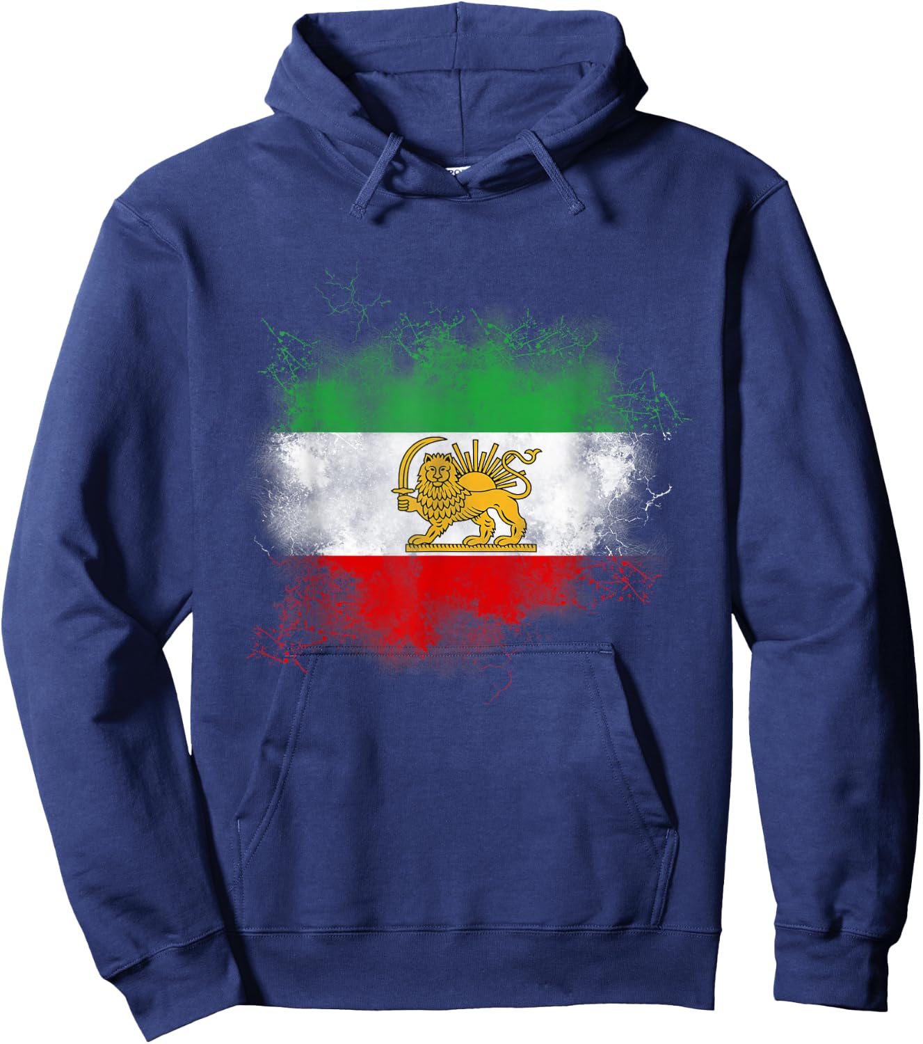 Iranian flag, Iran lion, Persian flag, Iran. , Black, S Hoodie - Hoodie | Navy