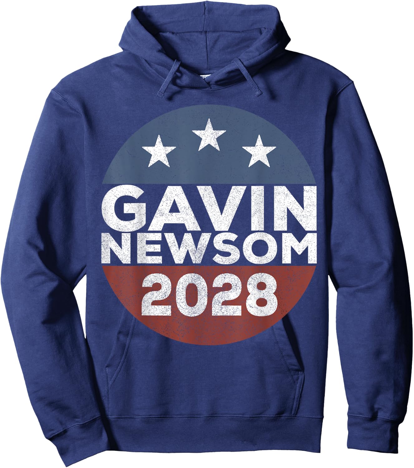 Retro Gavin Newsom Merch 2028 Gavin Newsom 2028 Hoodie - Hoodie | Navy