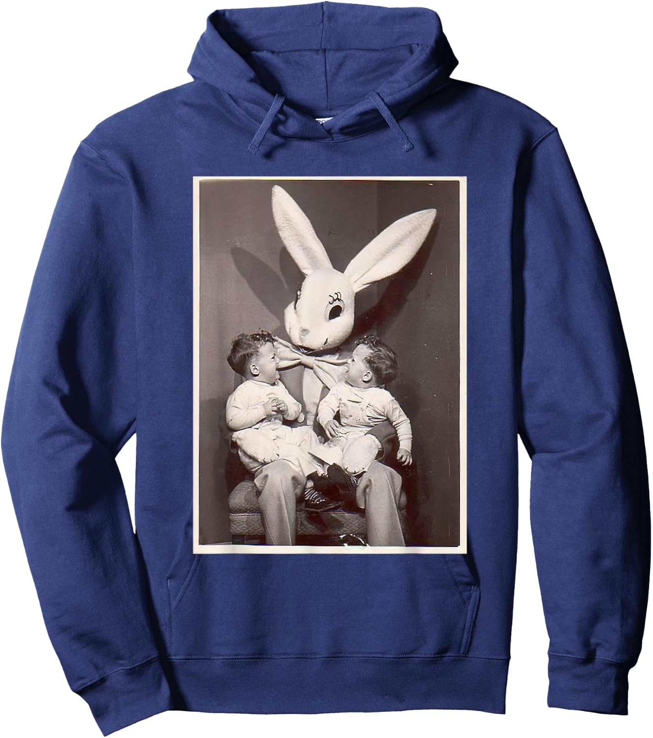 Creepy Easter Bunny Horror Easter Hoodie - Hoodie | Navy