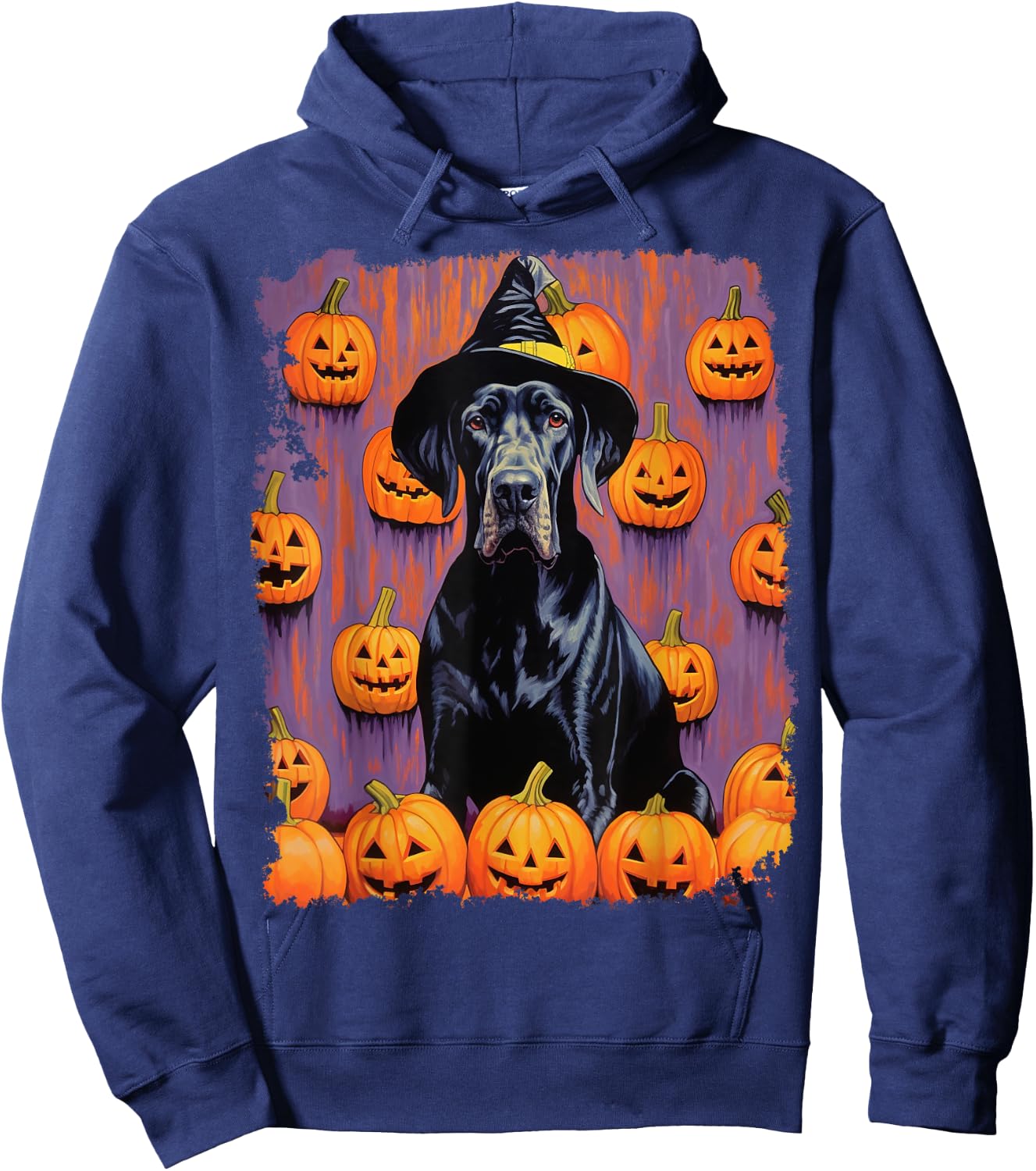 Halloween Dog Great Dane Hoodie - Hoodie | Navy