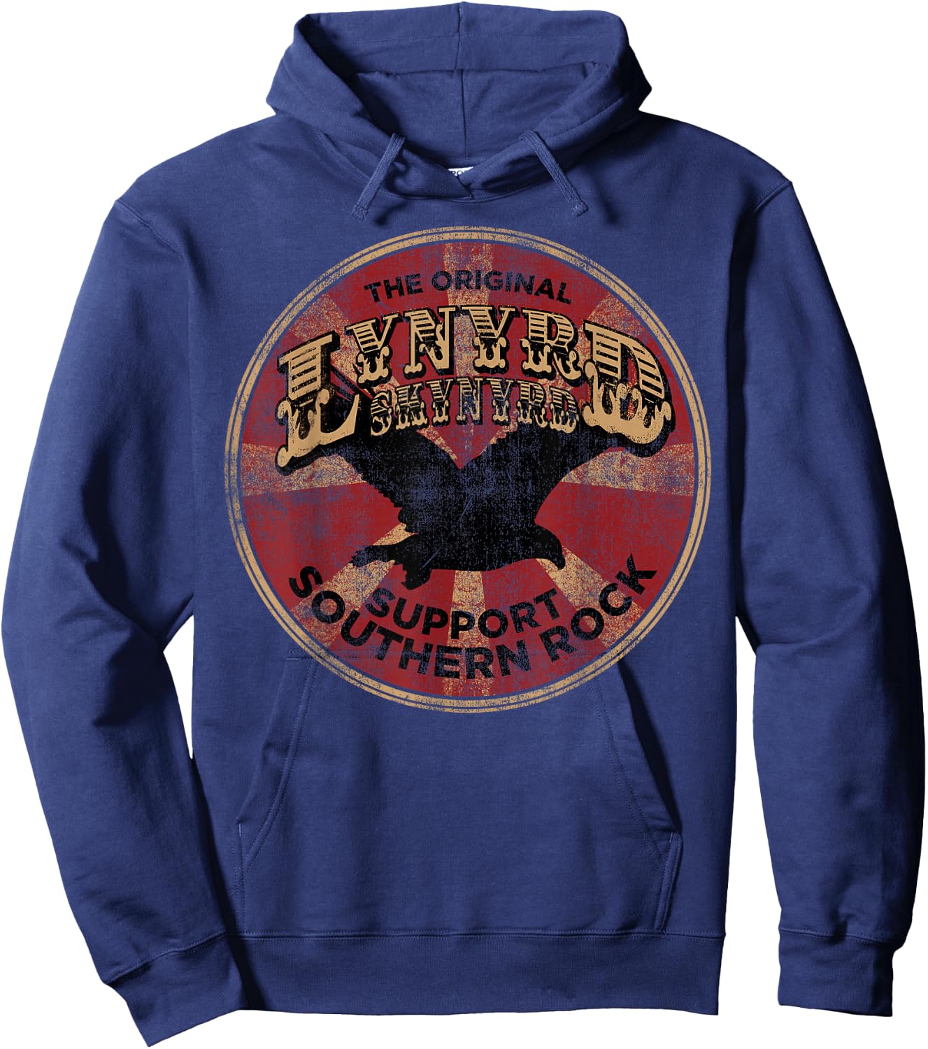 Lynyrd Skynyrd Original Southern Rock Country Vintage 1970s Hoodie - Hoodie | Navy
