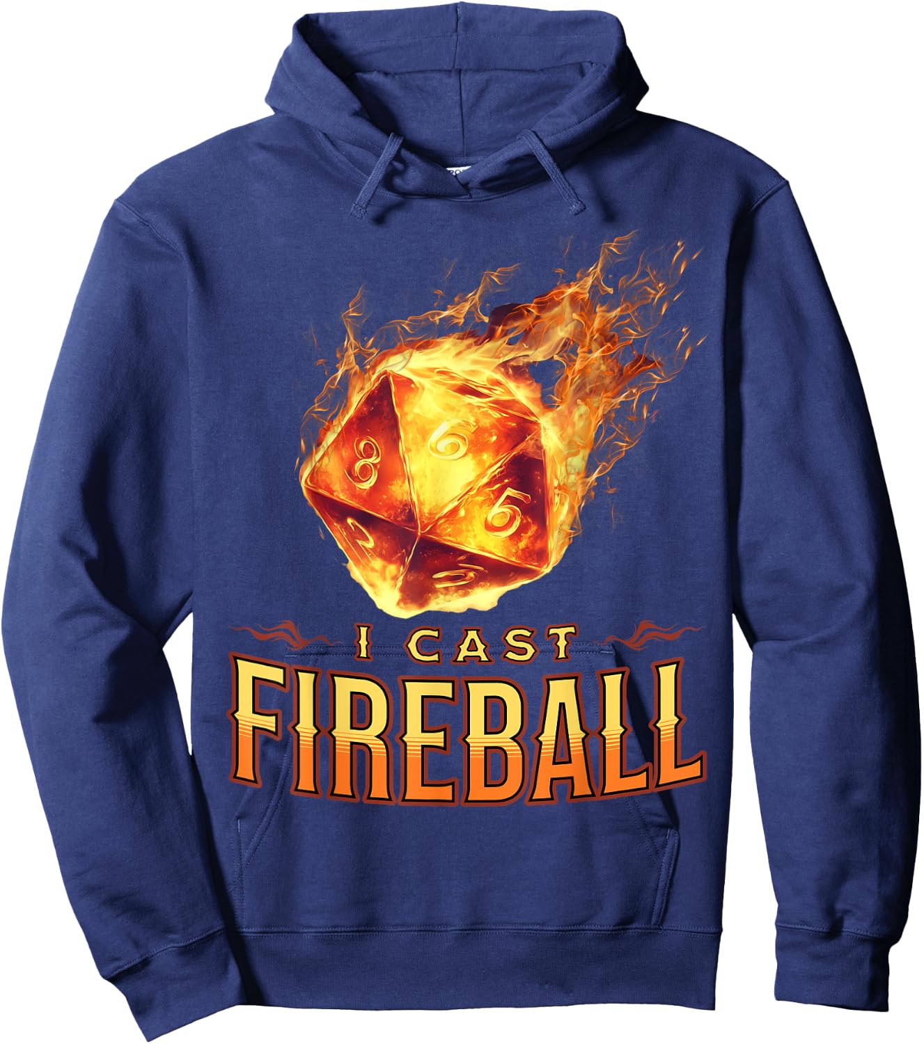 I Cast Fireball Hoodie - Hoodie | Navy