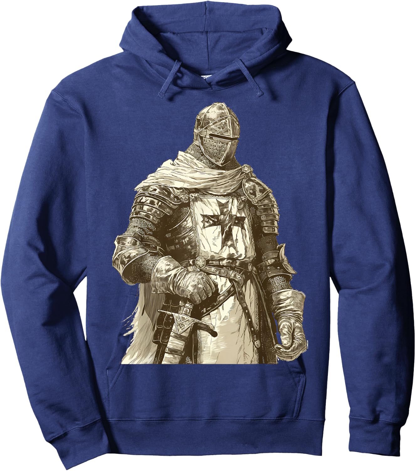 Hospitaller knight Medieval knight Templar knight Hoodie - Hoodie | Navy