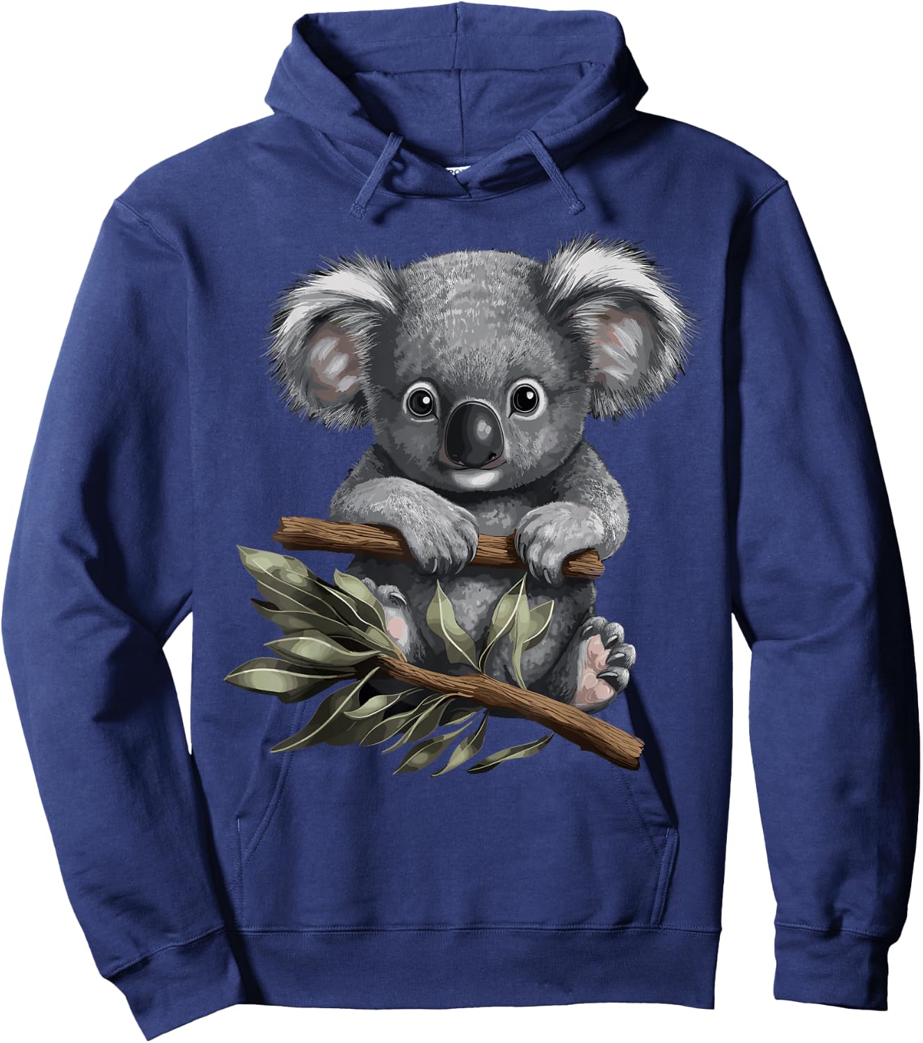 Cute Koala Bear Cub Australia Eucalyptus Koala , black Hoodie - Hoodie | Navy