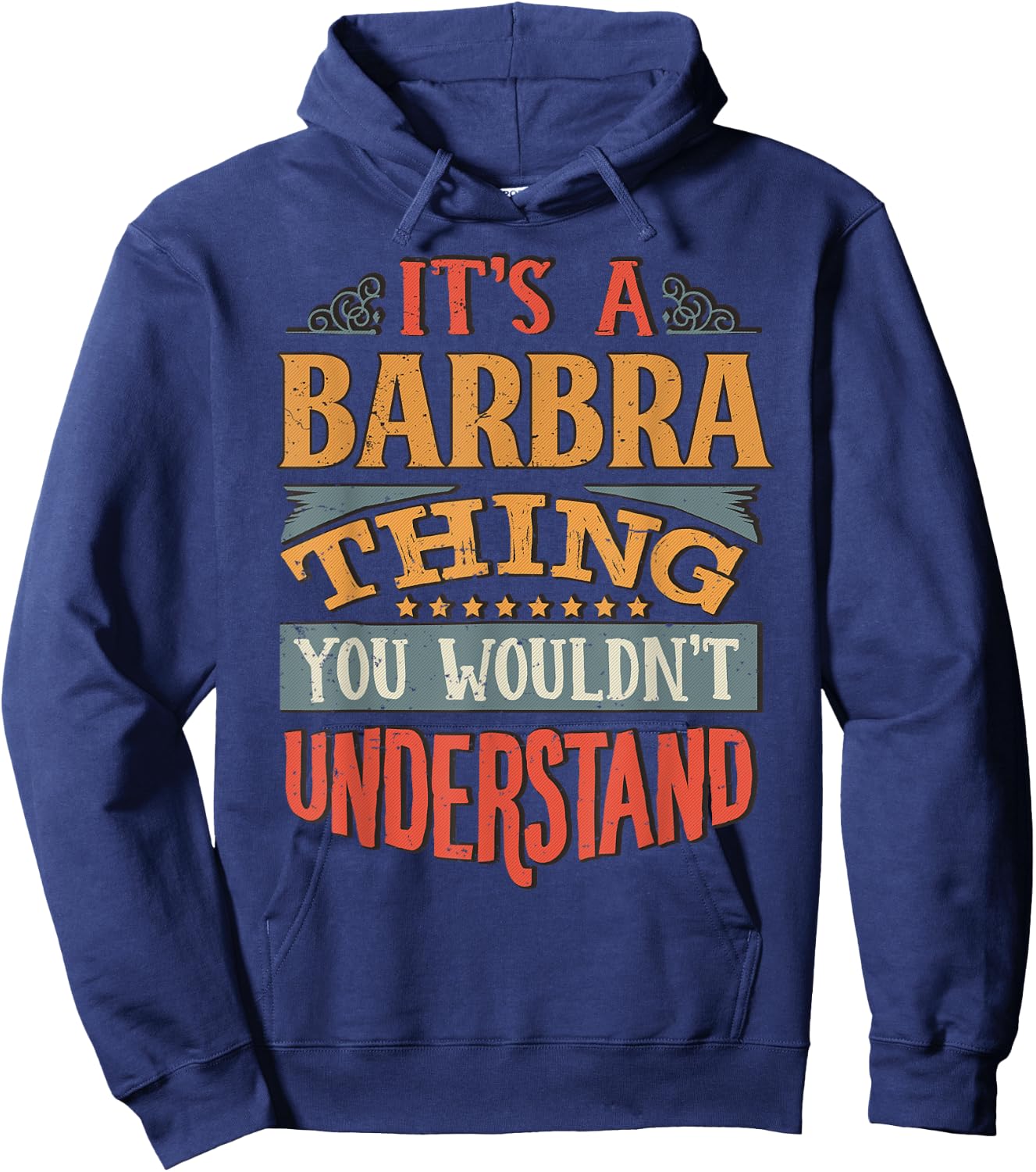 Barbra Name Hoodie - Hoodie | Navy