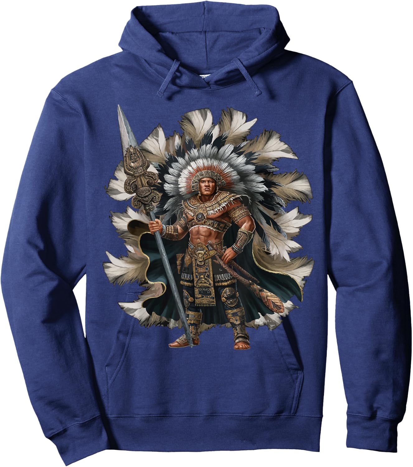 Aztec Warrior Mayan Indigenous Mexican Aztec Jaguar Hoodie - Hoodie | Navy