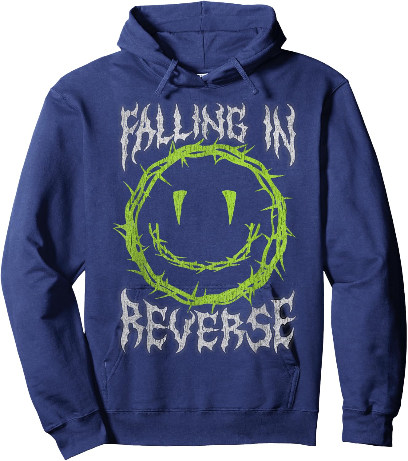 Falling In Reverse Smiley Thorns , black Hoodie - Hoodie | Navy