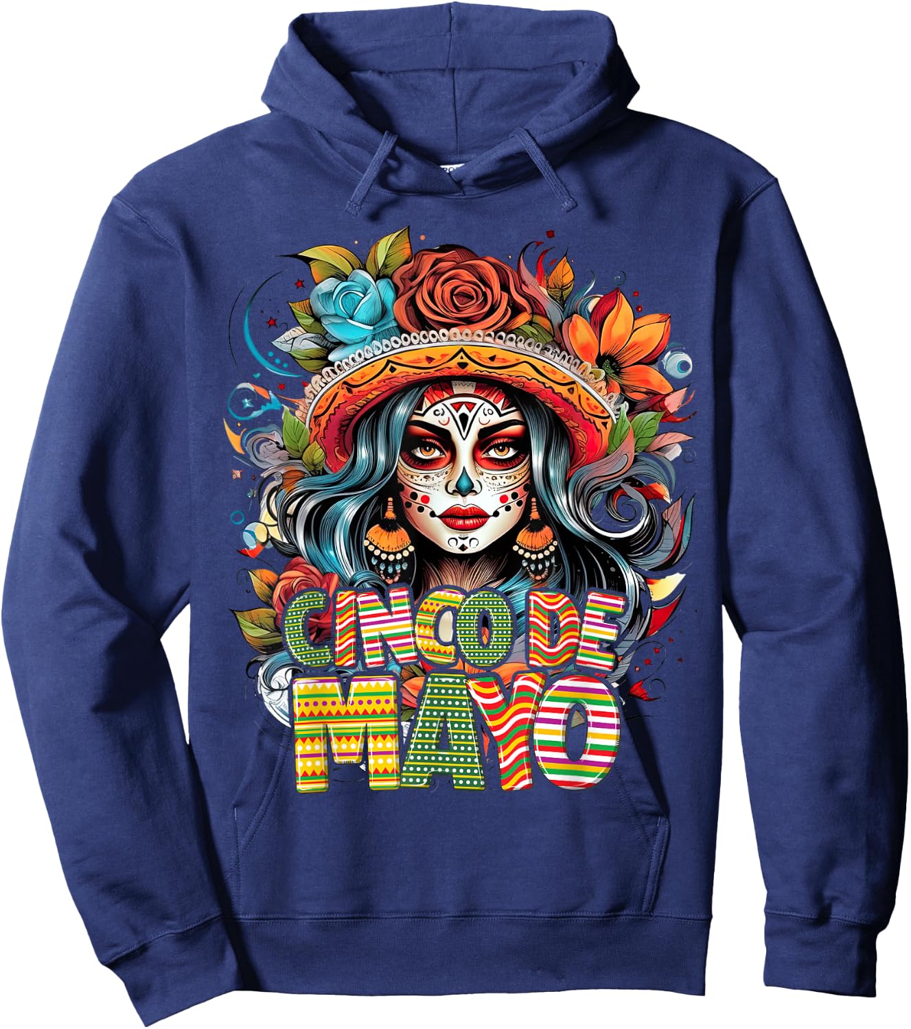 Cinco De Mayo Girl Mexican Fiesta 5 De Mayo Hoodie - Hoodie | Navy