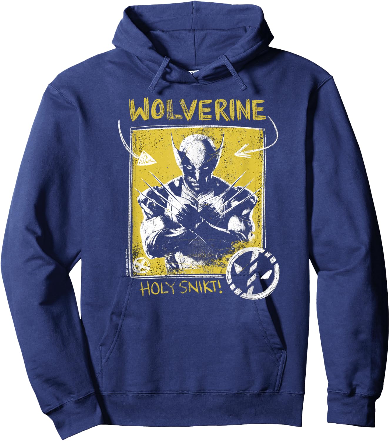 Marvel Deadpool & Wolverine Holy Snikt Wolverine , Black, S Hoodie - Hoodie | Navy
