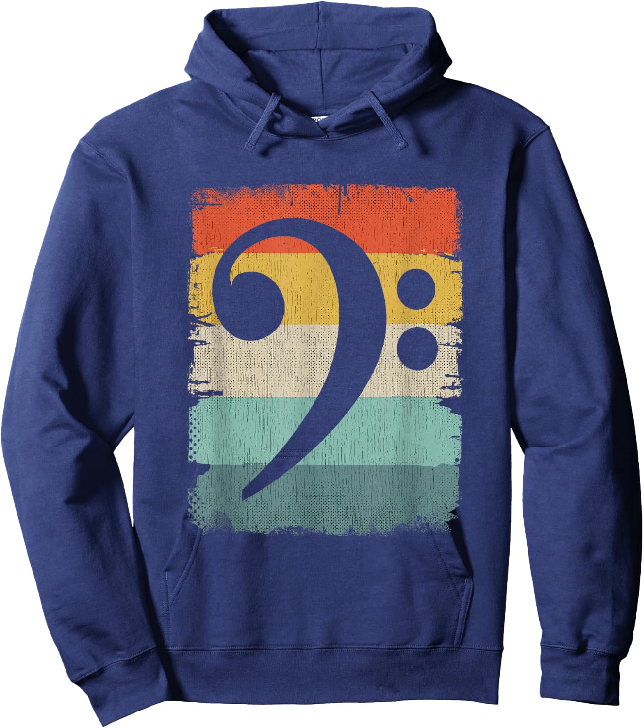 Bass Player Music Apparel Bassschlüssel Hoodie - Hoodie | Navy