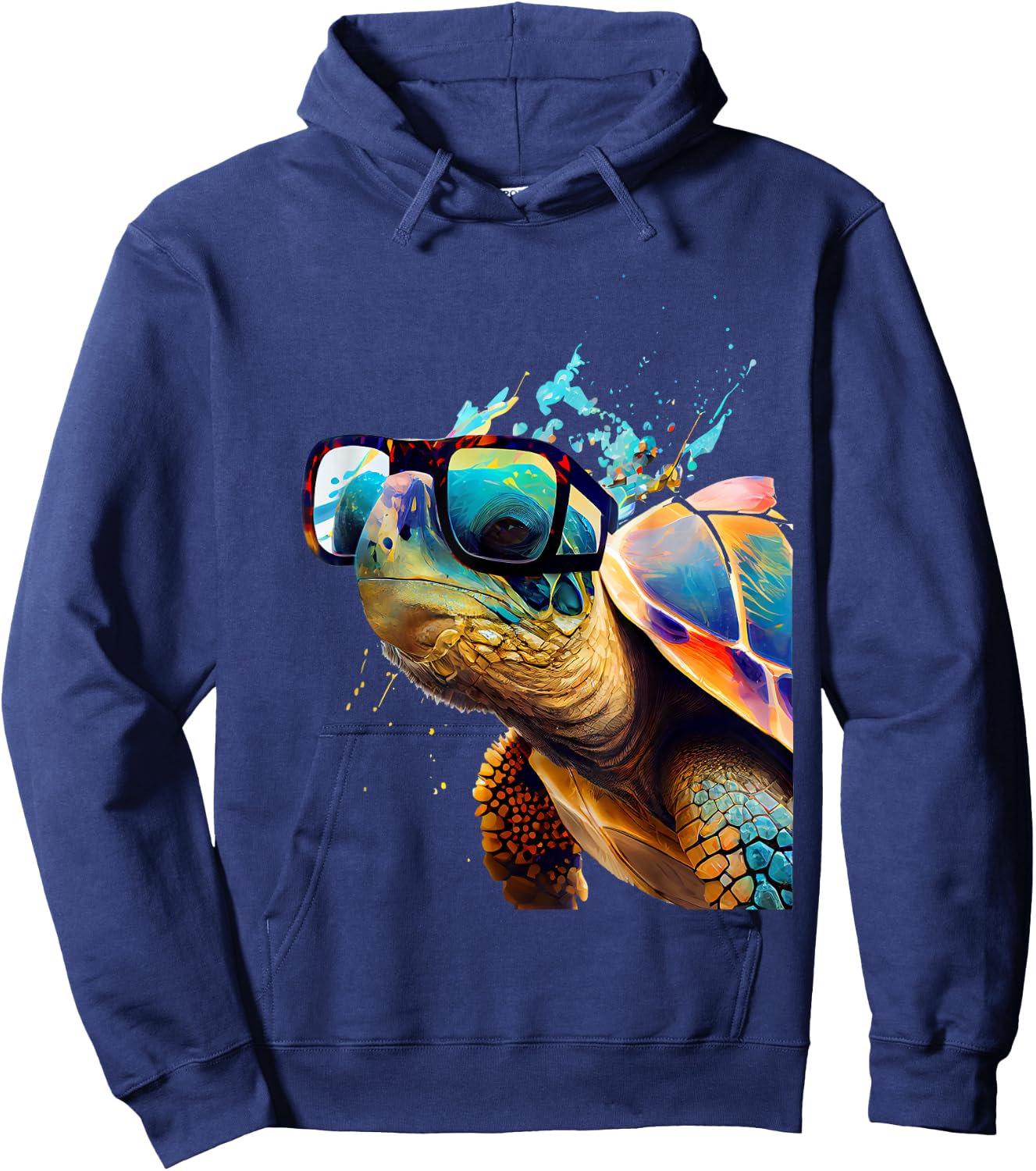 Schildkröte mit Sonnenbrille Hoodie - Hoodie | Navy