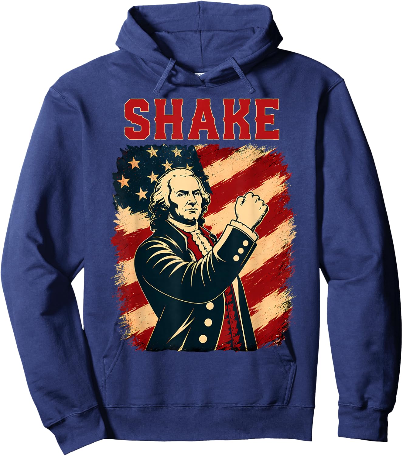 Funny Shake and Bake 4th of July Couple Matching Hoodie - Hoodie | Navy