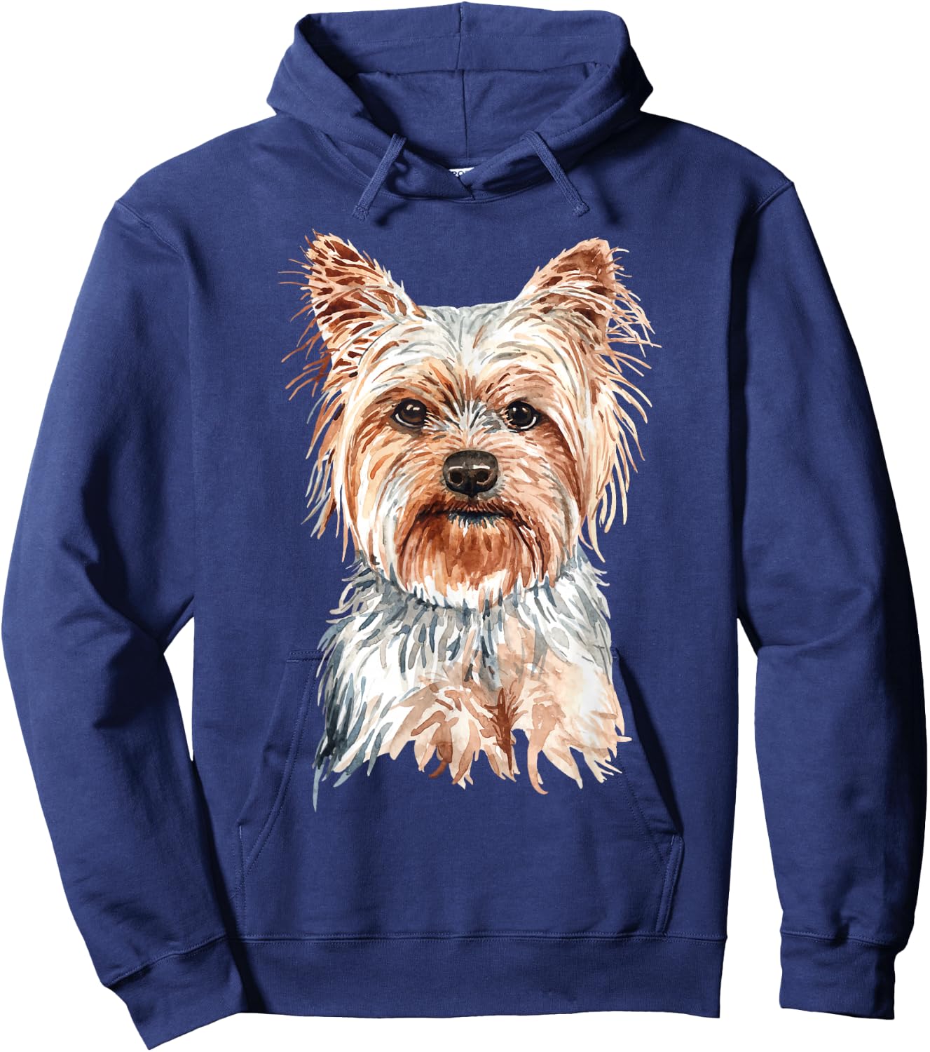 Watercolour Yorkshire Terrier Yorkie Hoodie - Hoodie | Navy