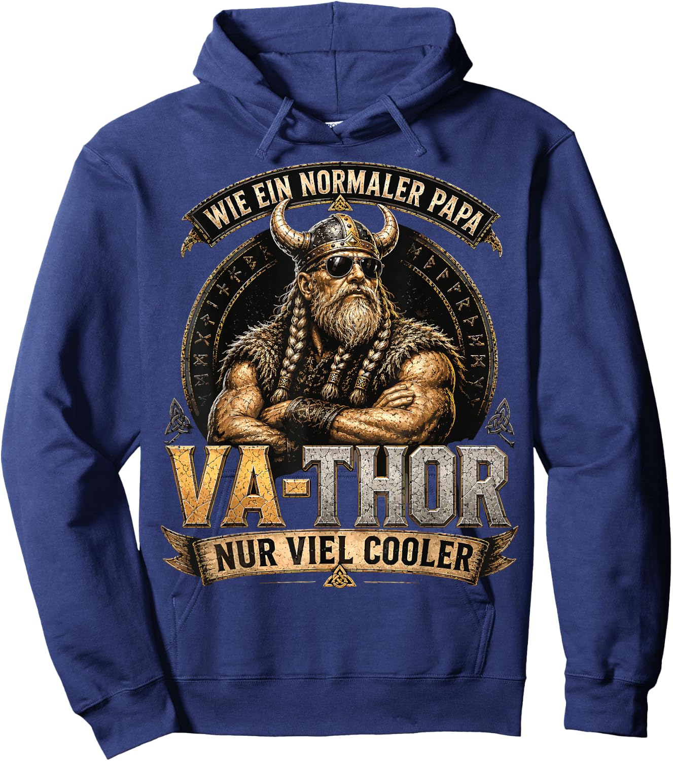 Papa Geschenk Papa Vatertag Shirt Herren Lustig Papa Hoodie - Hoodie | Navy