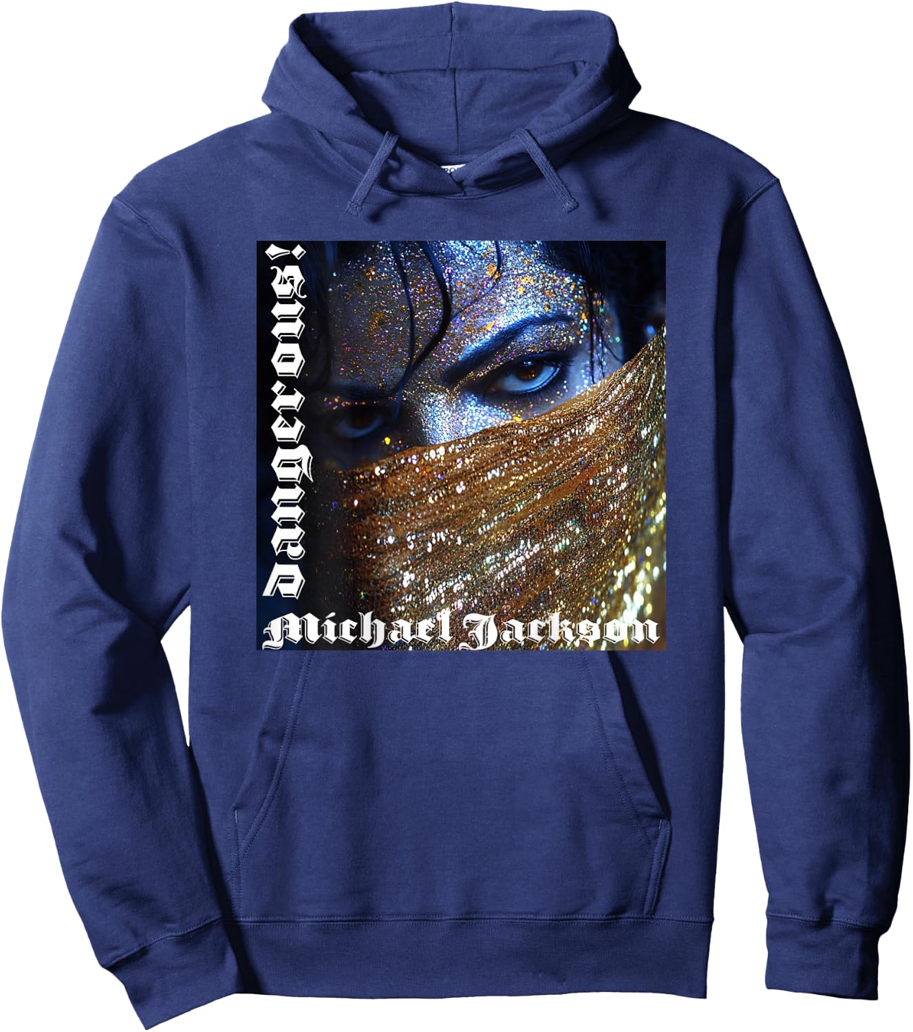 Michael Jackson 068 Back Printed Hoodie - Hoodie | Navy