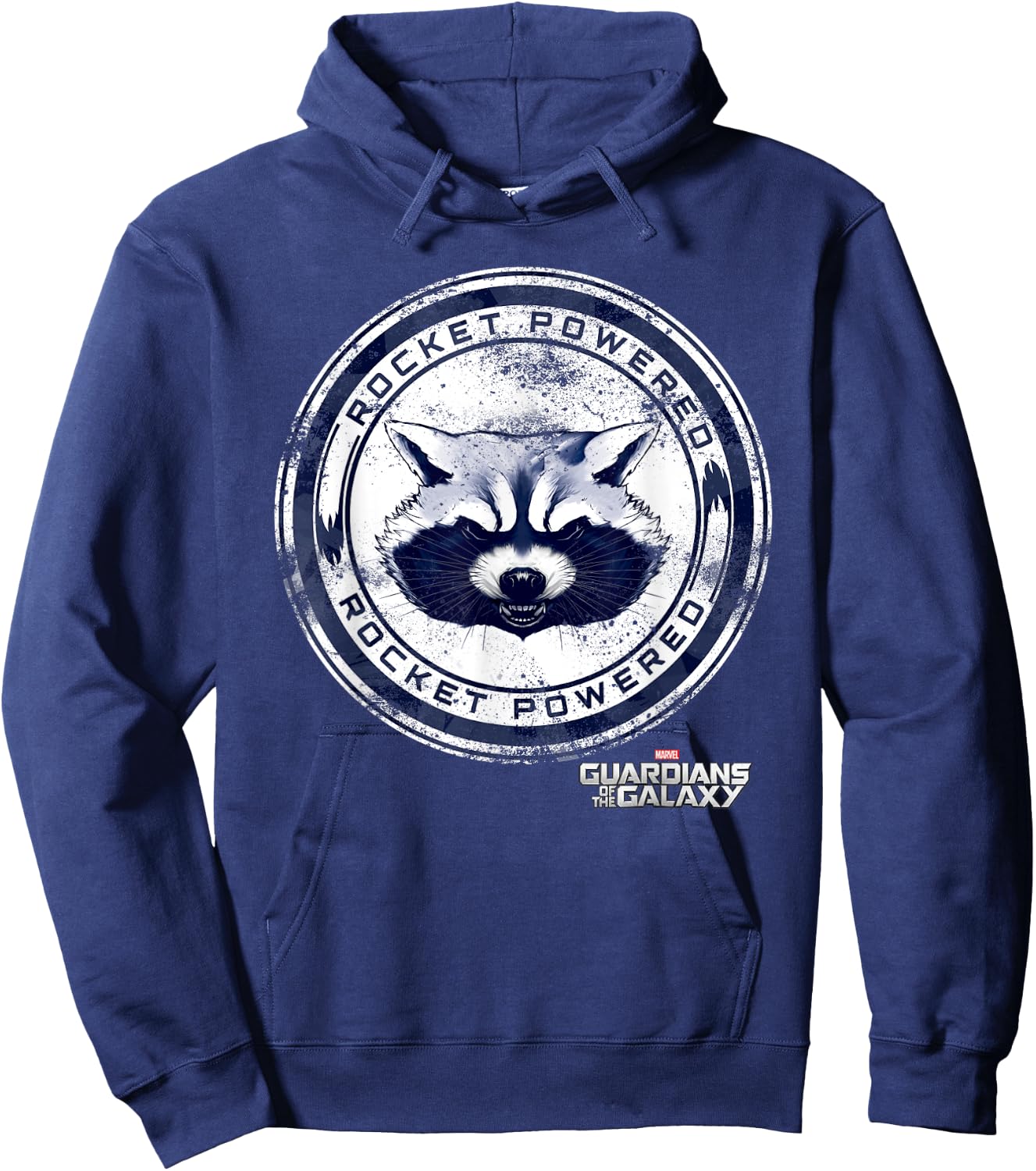 Guardians Of The Galaxy Rocket Powered Hoodie - Hoodie | Navy