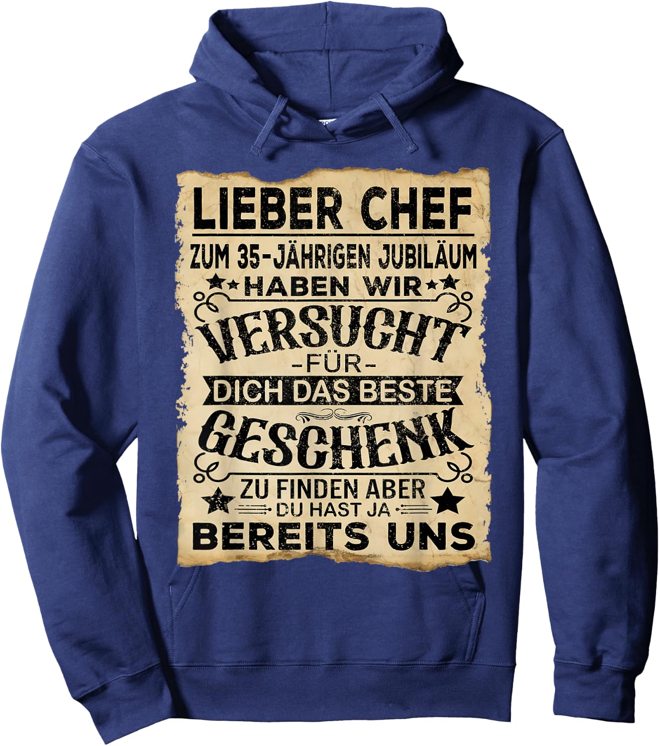 Dienstjubiläum & Firmenjubiläum Chef 35 Jähriges Jubiläum Hoodie - Hoodie | Navy