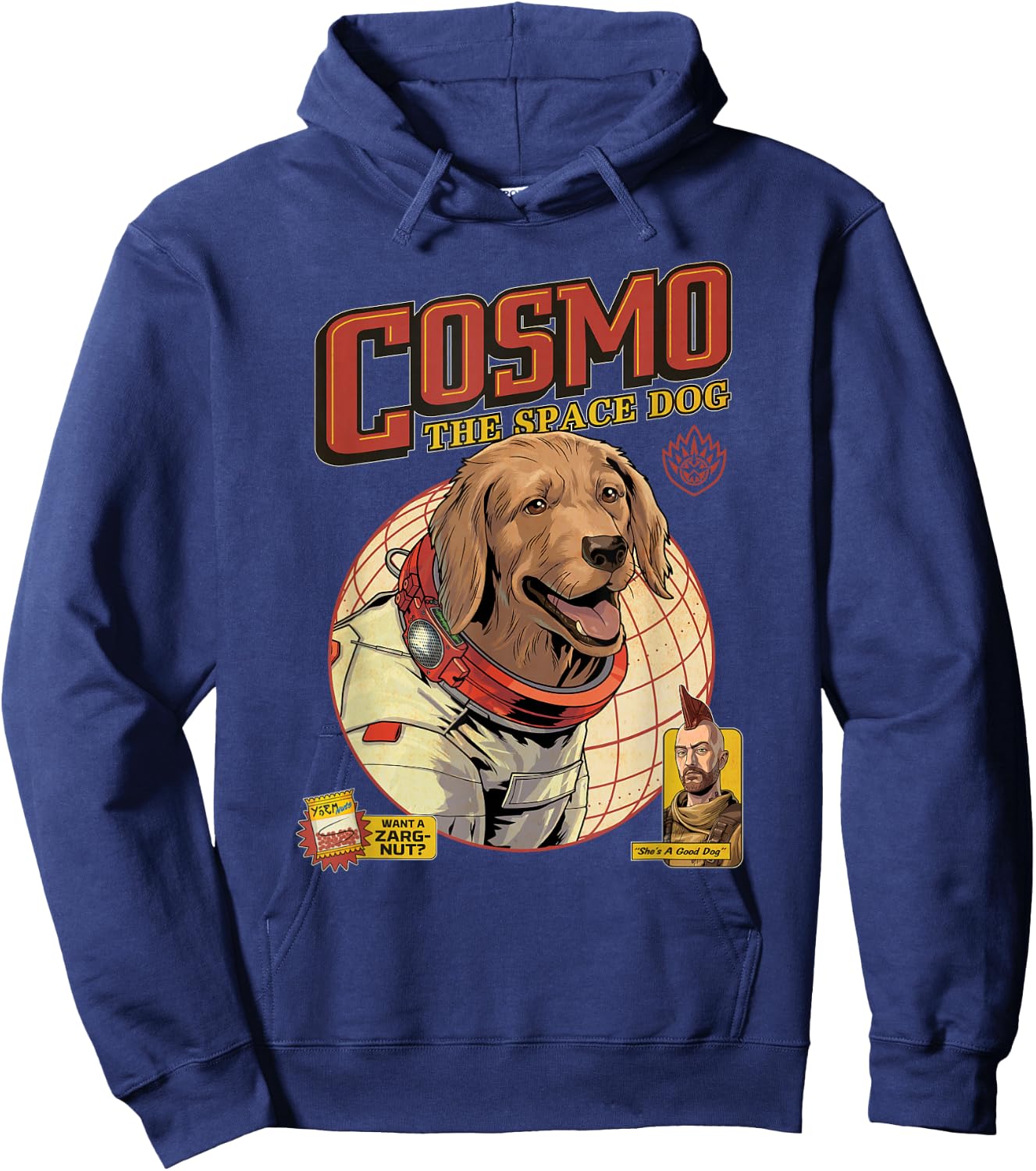 Marvel Guardians of the Galaxy Volume 3 Cosmo the Space Dog , black Hoodie - Hoodie | Navy