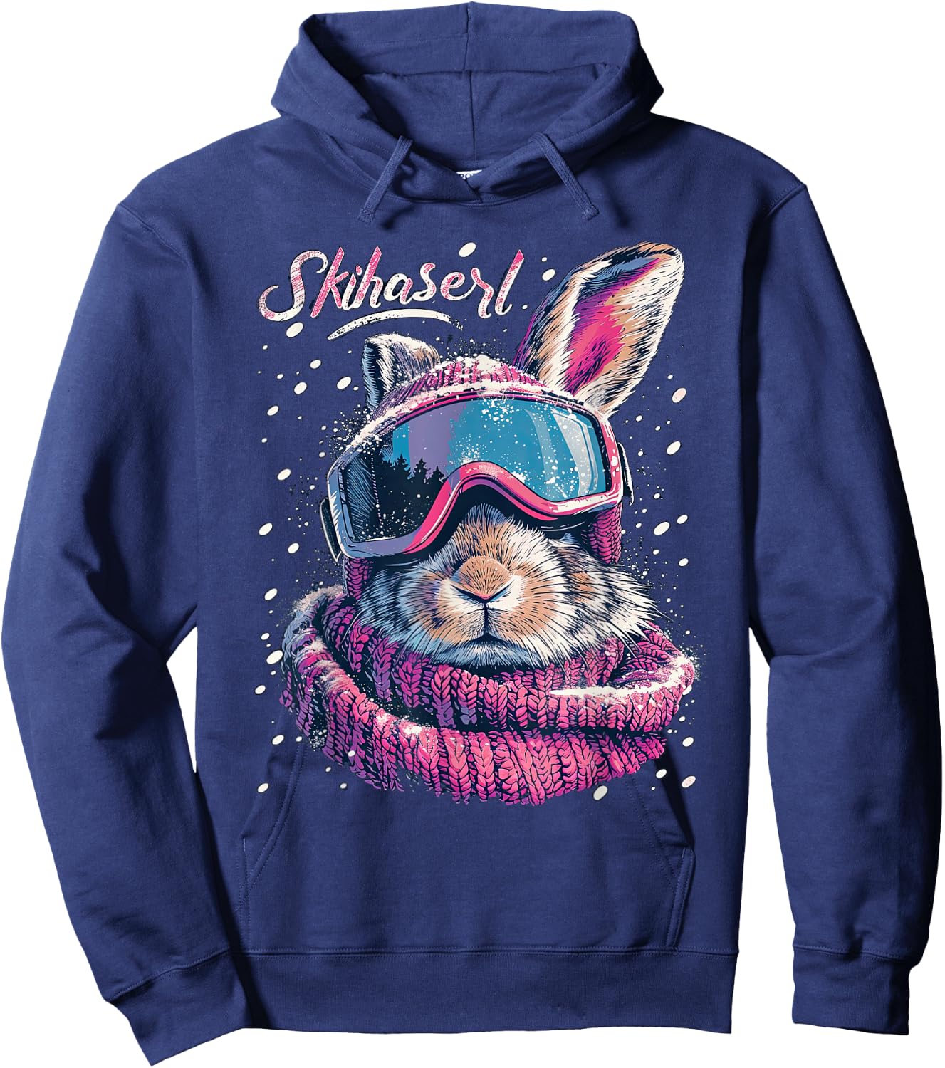 Skihaserl Apres Ski Haserl Skier Winter Women's , black Hoodie - Hoodie | Navy