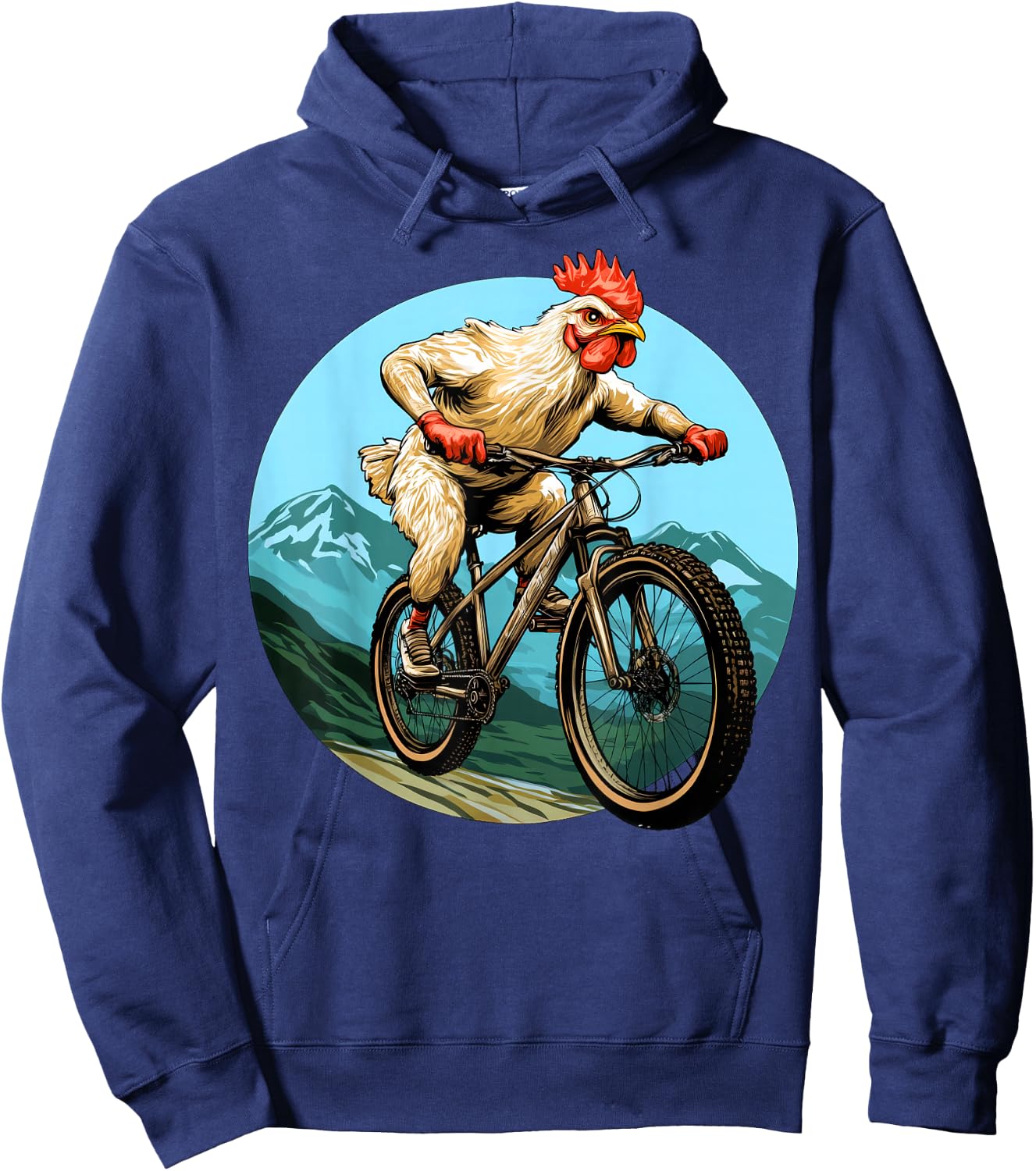 Chicken Bike Hoodie - Hoodie | Navy