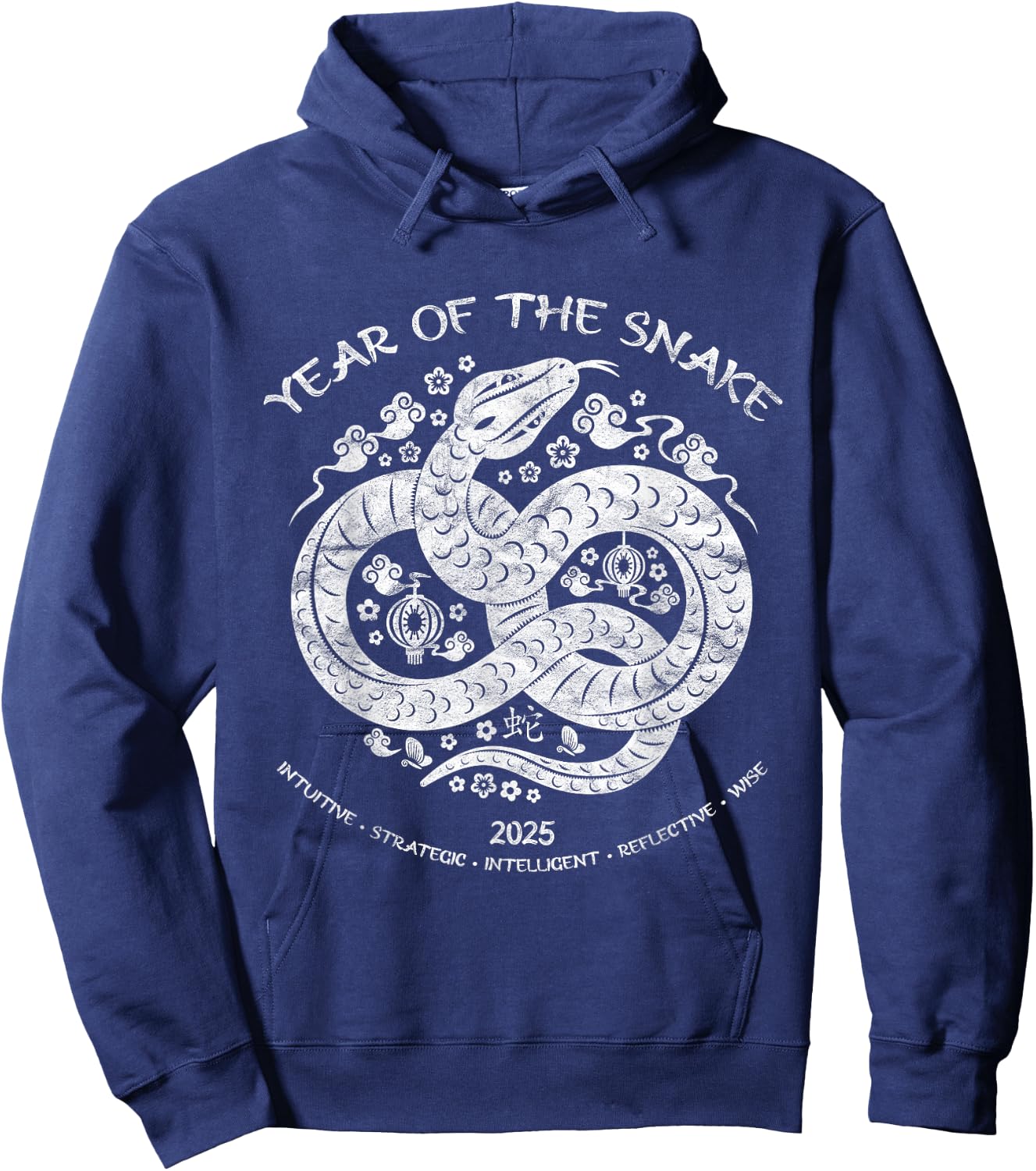 Lunar New Year Happy Chinese New Year Of The Snake 2025 Hoodie - Hoodie | Navy