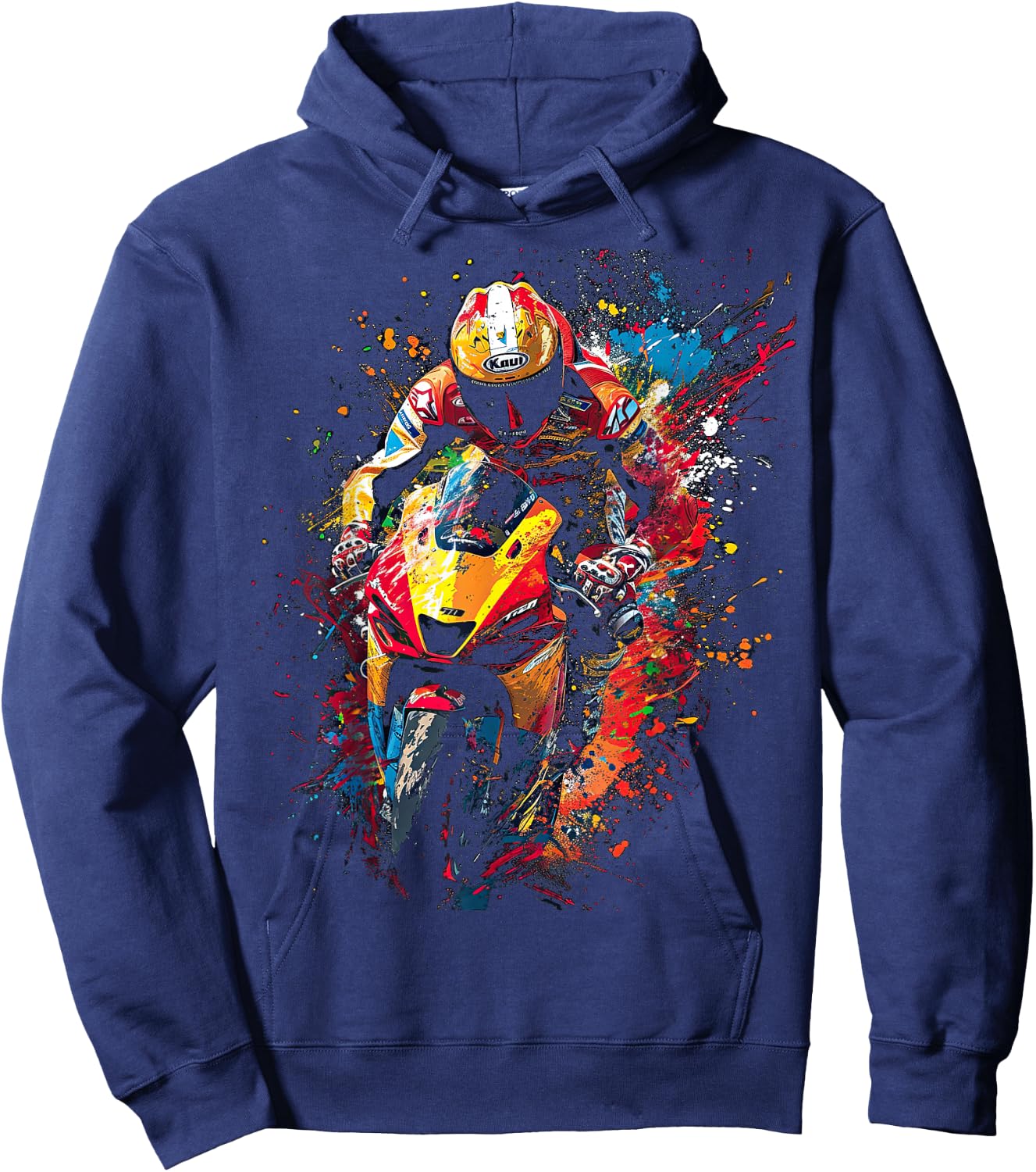 Motorrad farbiges motocross Design für Jungen Hoodie - Hoodie | Navy