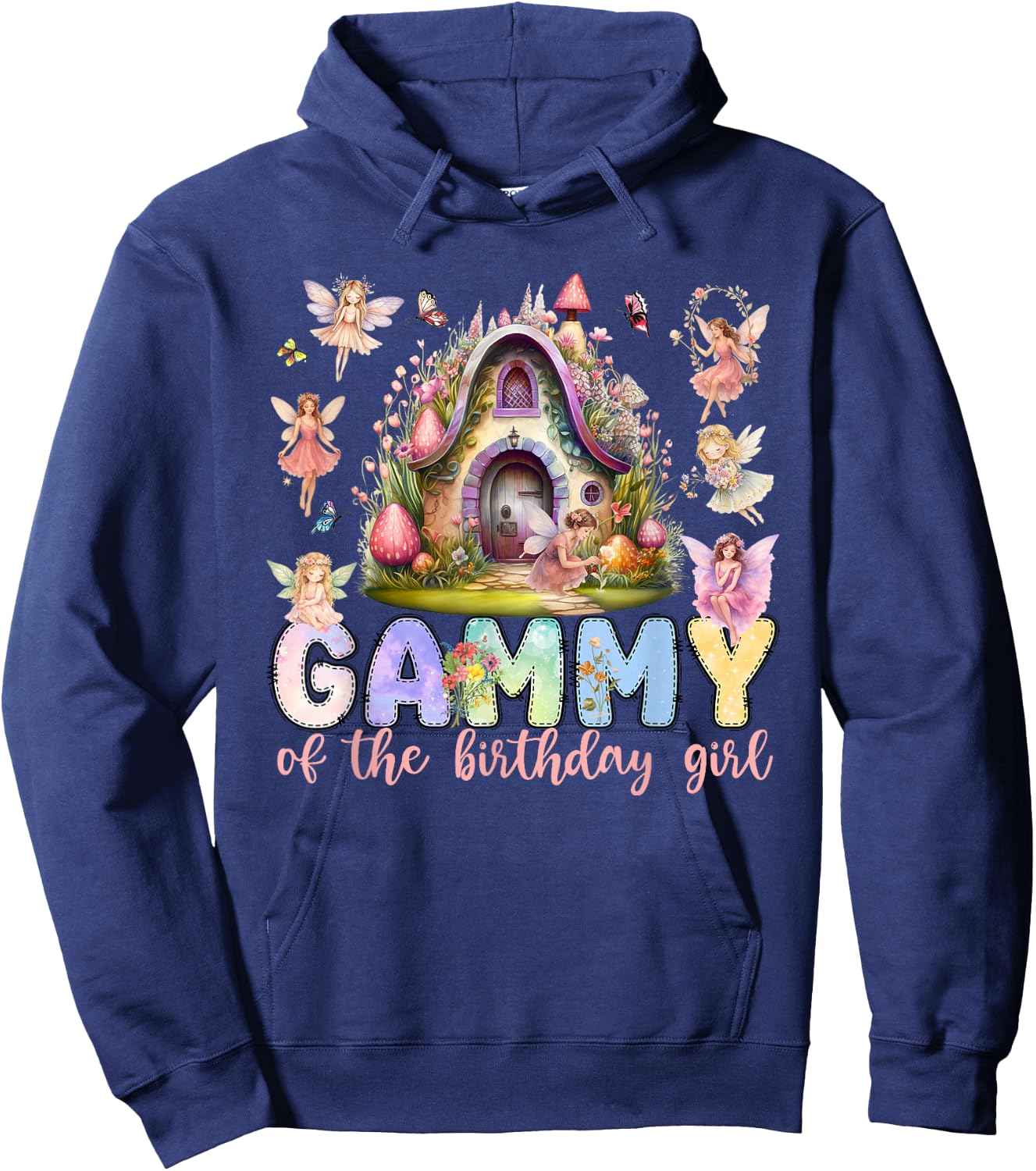 Gammy of The Birthday Fairy Little Girl Magical Family Hoodie - Hoodie | Navy
