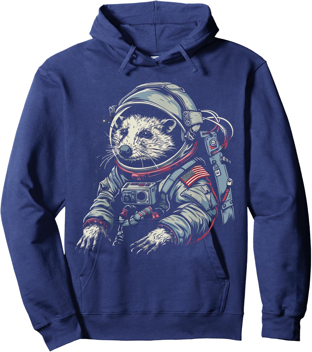 Astronaut Opossum In Space Suit Funny Possum Hoodie - Hoodie | Navy