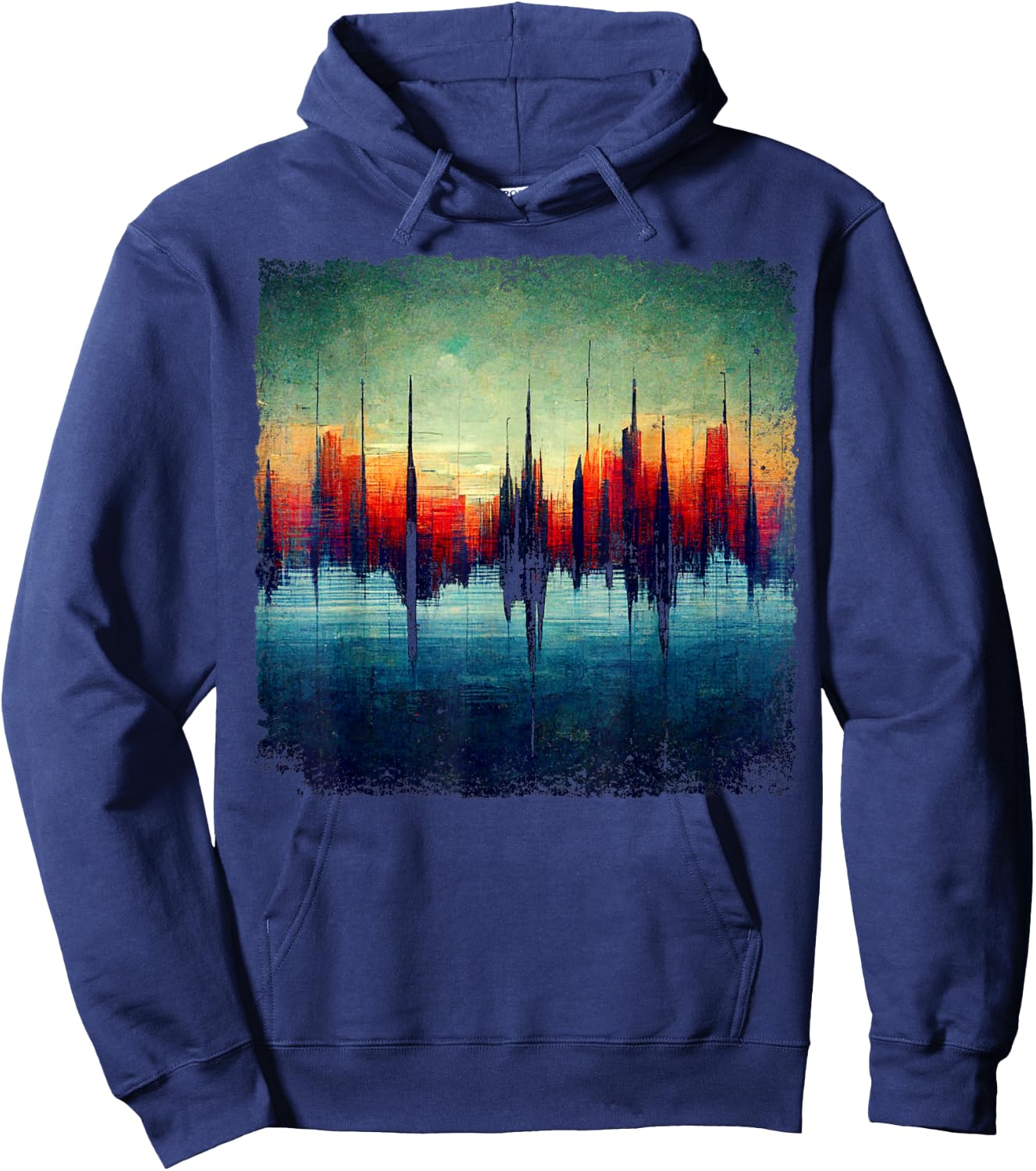 Soundwave Shirt Recording Studio Producer Sound Engineer Hoodie - Hoodie | Navy