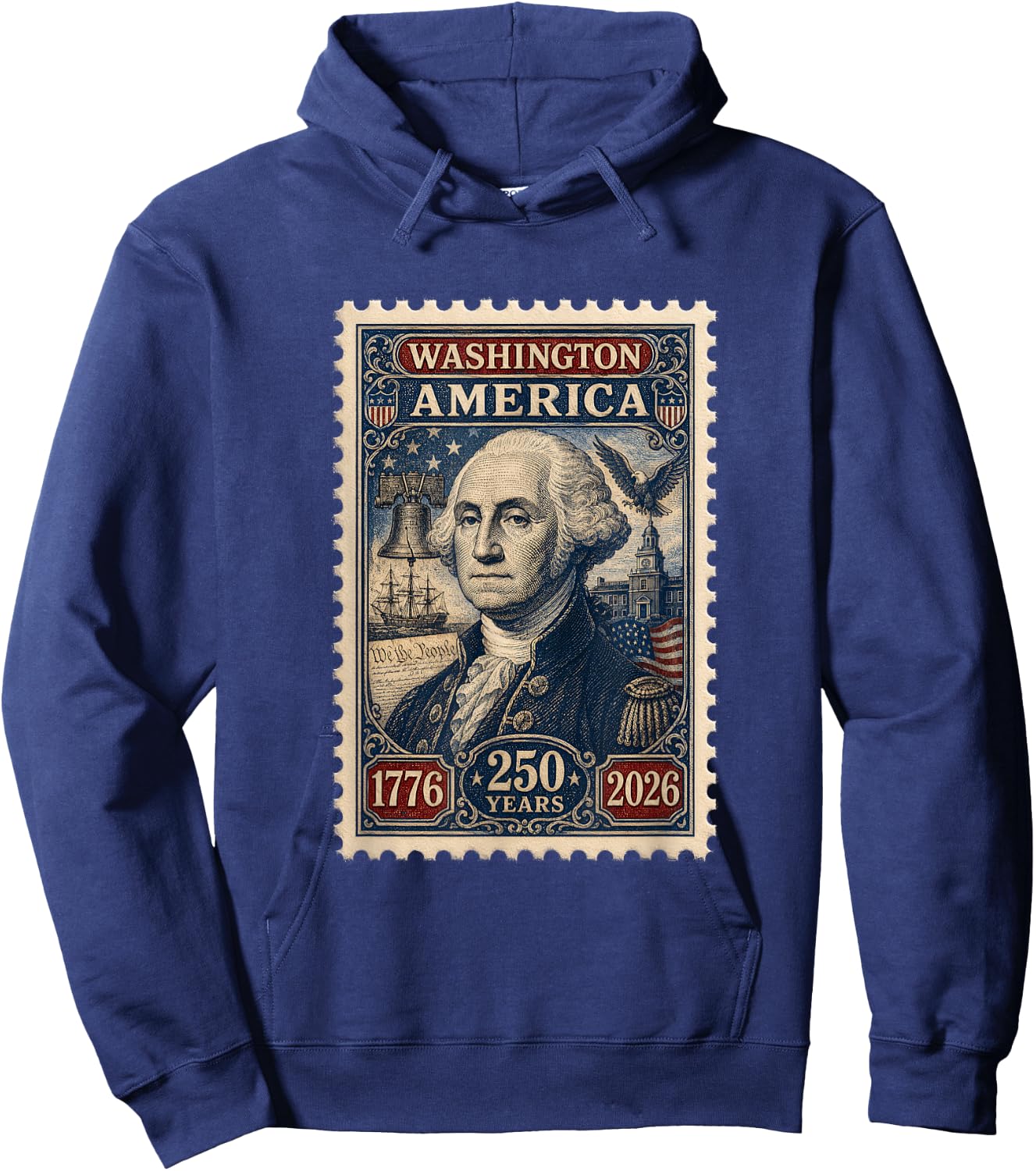 250th Anniversary USA,250 Years American 4th July Decoration Hoodie - Hoodie | Navy