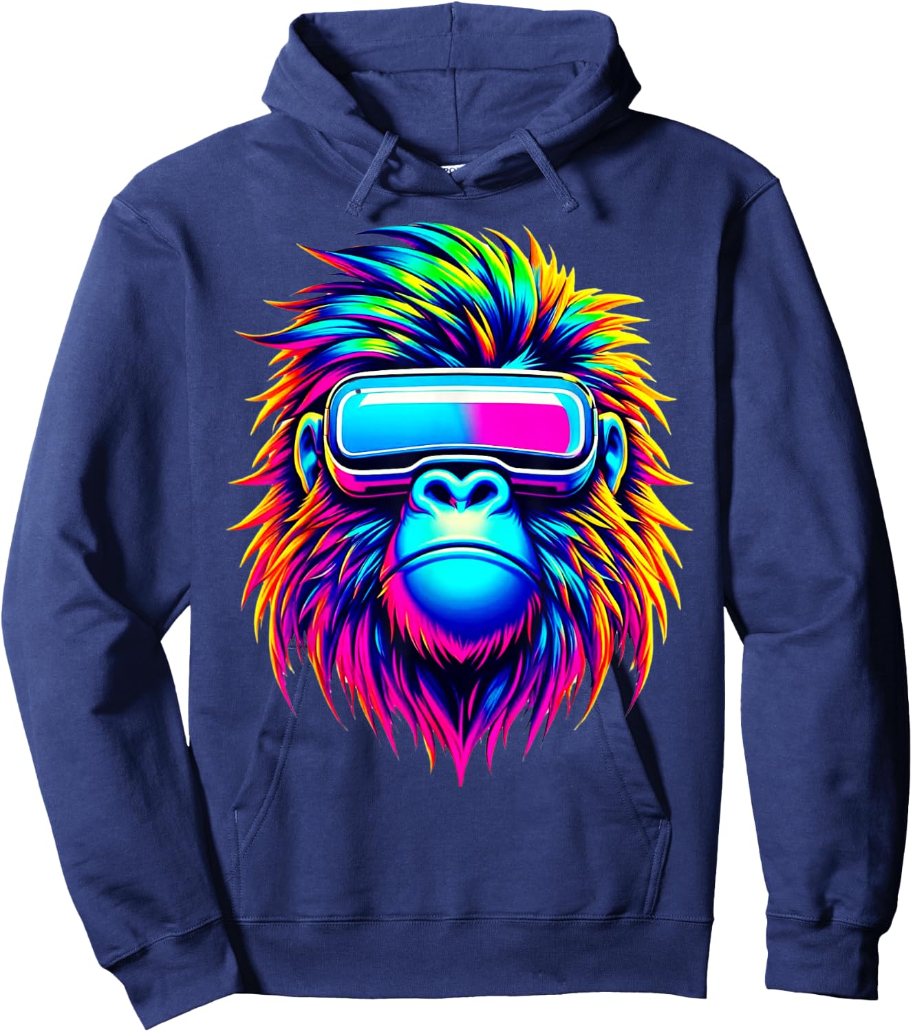 Birthday Gorilla Boys Adult Men Funny Gorilla Party Birthday Hoodie - Hoodie | Navy
