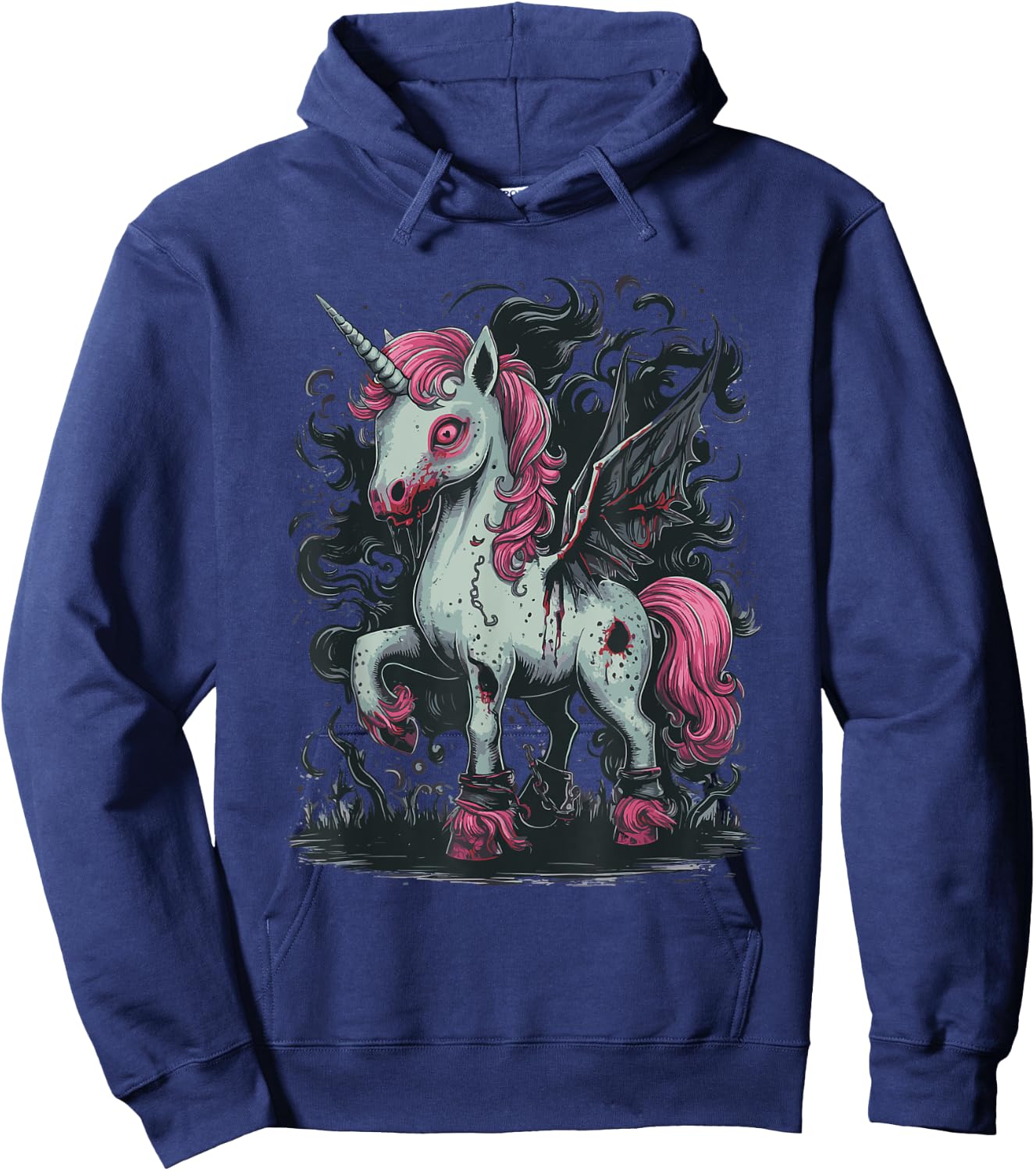 Unicorn Zombie Hoodie - Hoodie | Navy