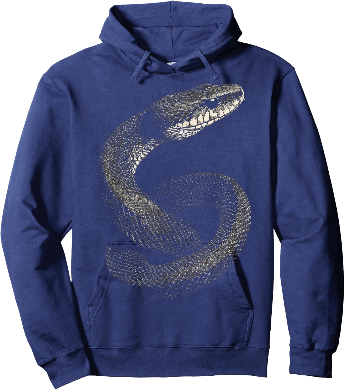 Snake Animal Illustration Snake , black Hoodie - Hoodie | Navy