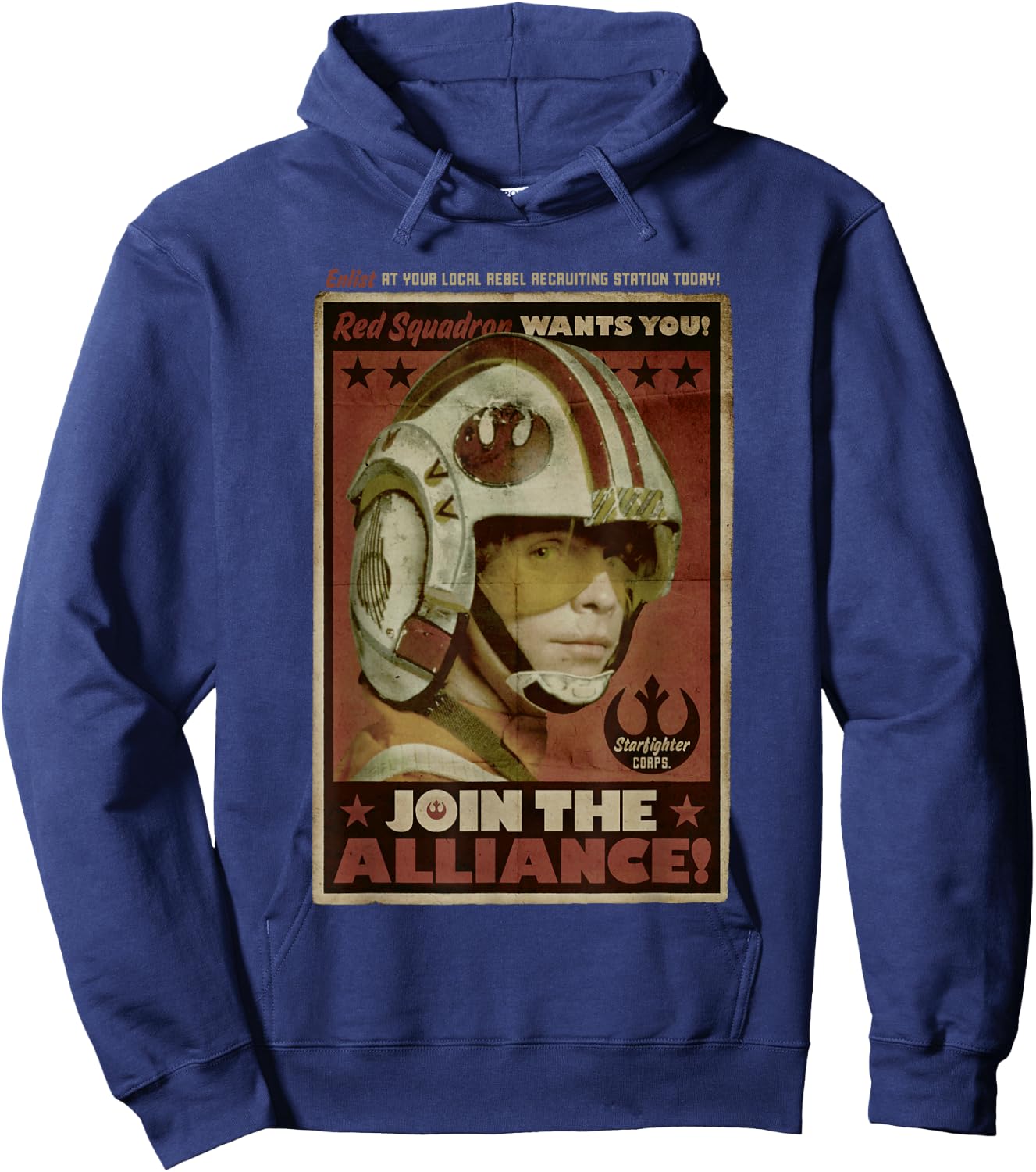 Star Wars Classic Join The Alliance Rebels Propaganda Retro Hoodie - Hoodie | Navy