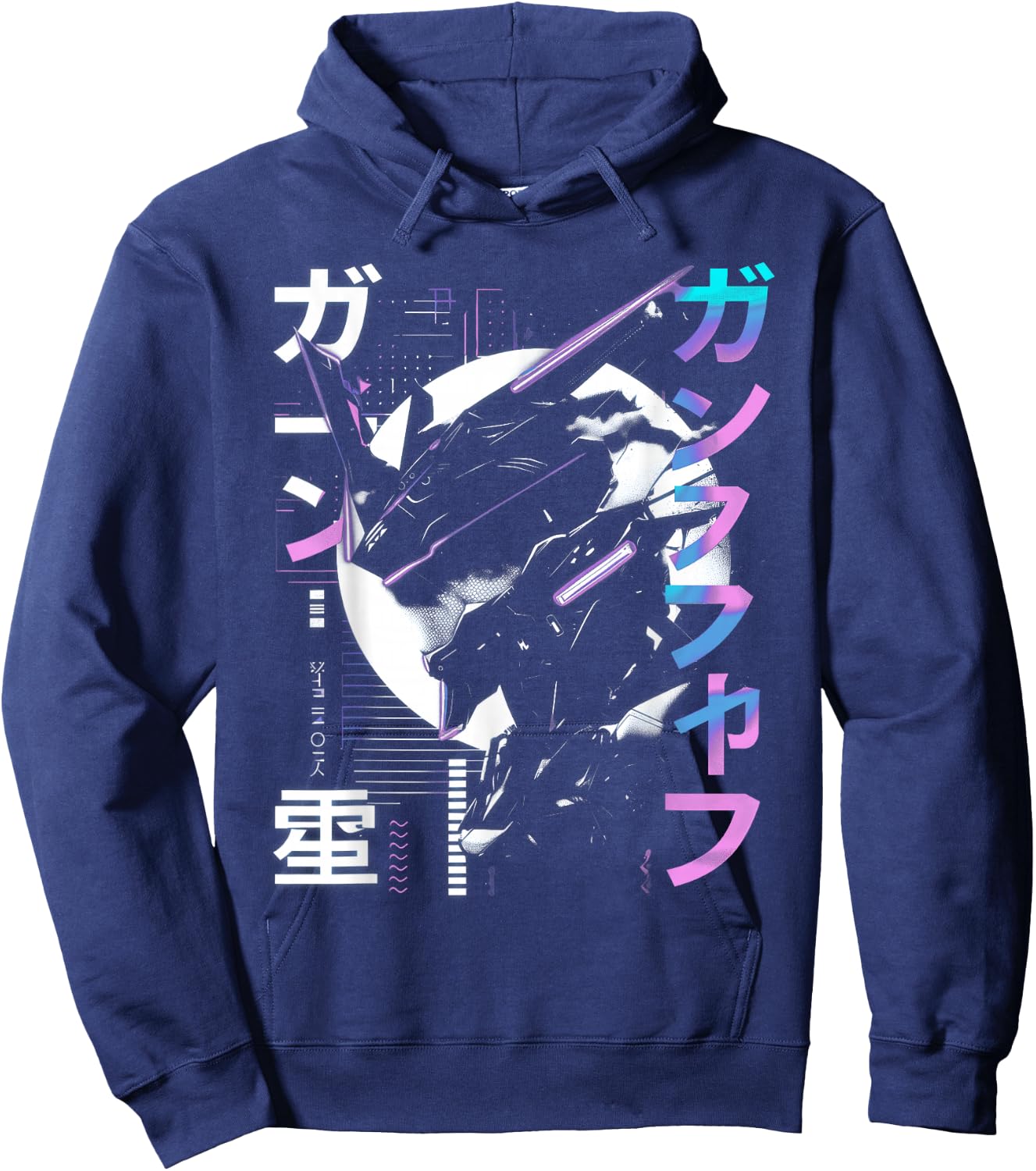 Futuristic Techwear Japanese Cyberpunk Harajuku Anime Manga , black Hoodie - Hoodie | Navy