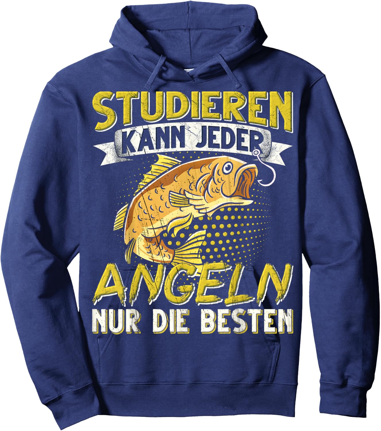 Studier, Just Any Fishing Only The Best Fishing , black, s Hoodie - Hoodie | Navy