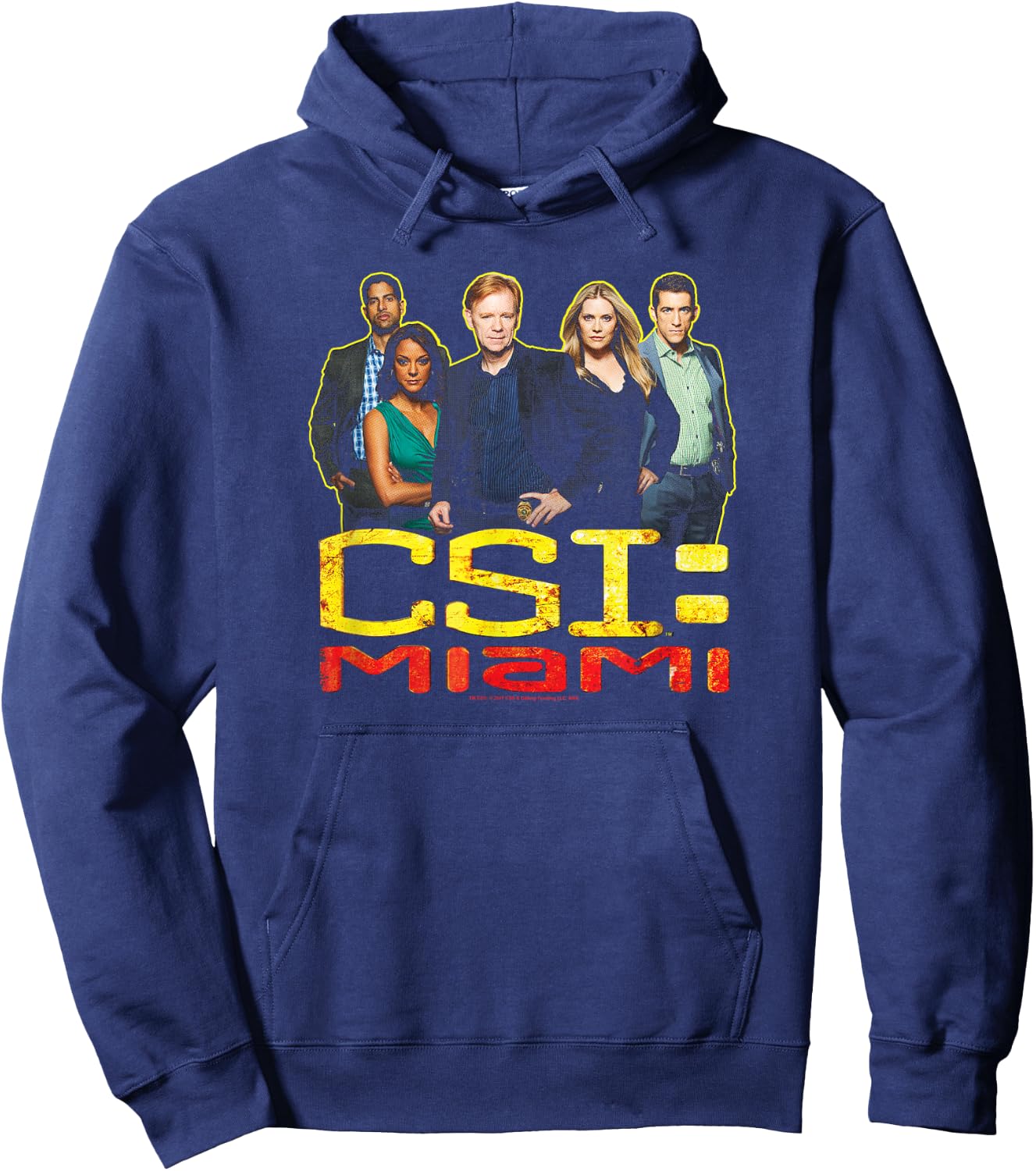 CSI: Miami The Cast In Black , black, s Hoodie - Hoodie | Navy
