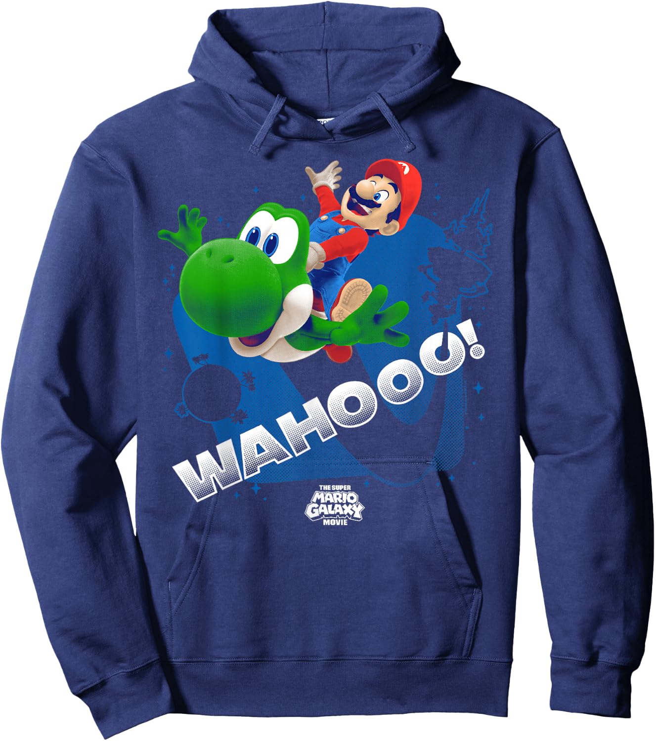 The Super Mario Galaxy Movie Wahoo Star Ride Journey Hoodie - Hoodie | Navy