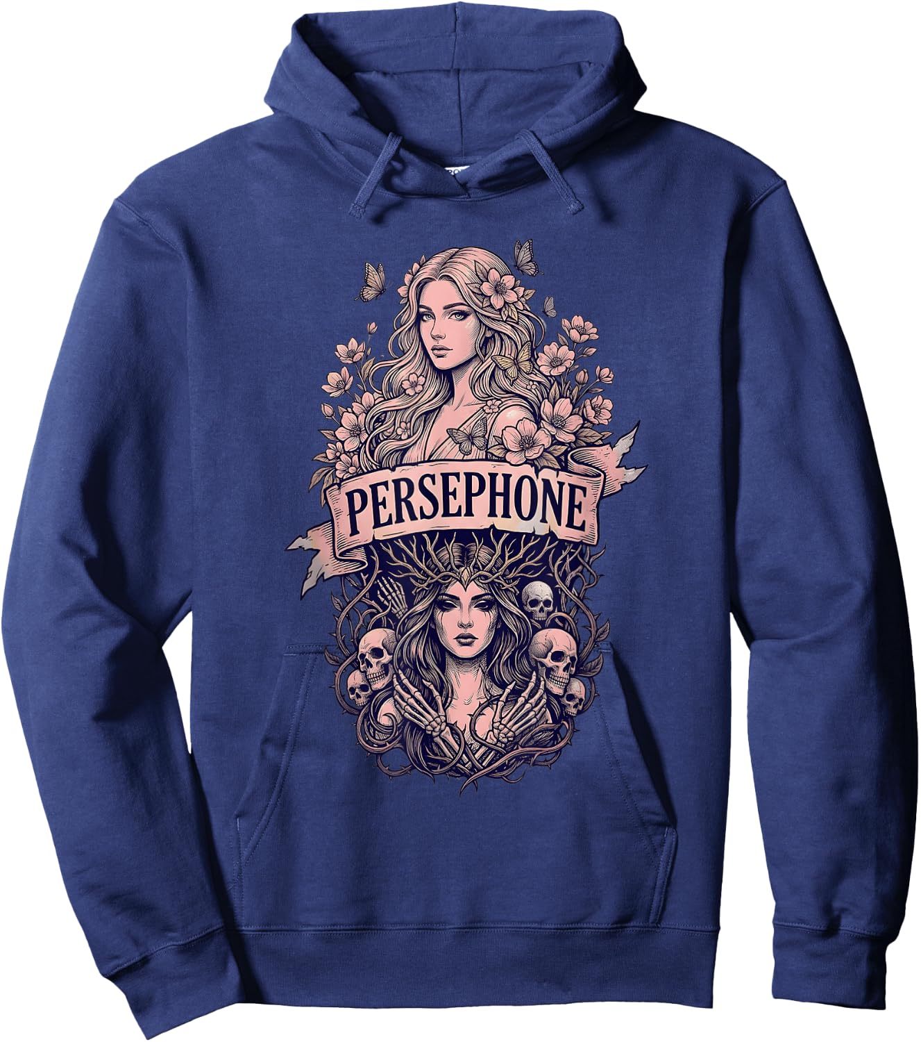 Persephone Goddess Mythology Hoodie - Hoodie | Navy