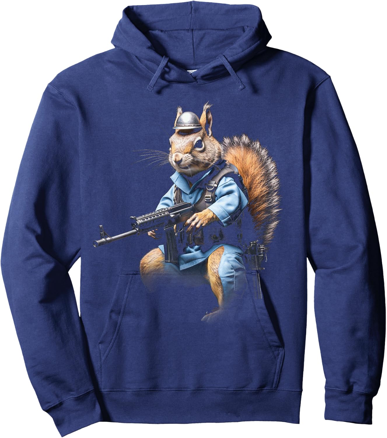 Squirrel Whisperer cool funny gun squirrel lover Hoodie - Hoodie | Navy