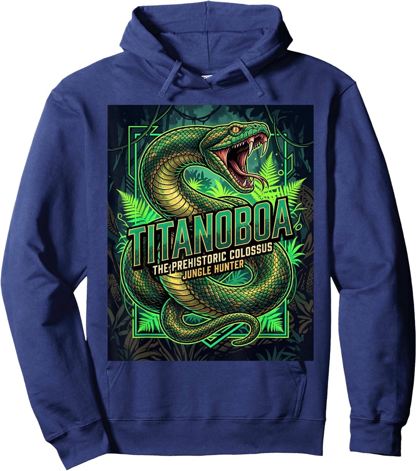 Titanoboa - Extinct Animal Snake History Paleontology Hoodie - Hoodie | Navy