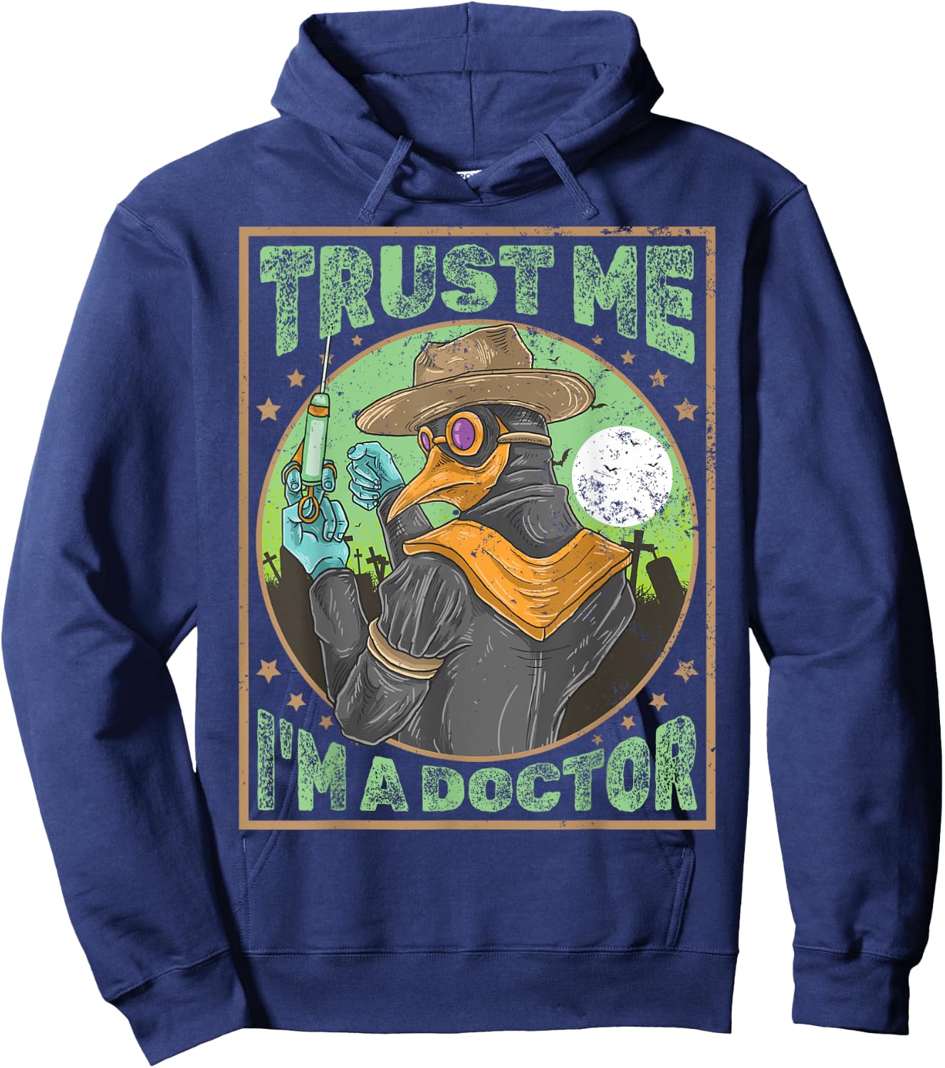 Horrorfilm Filmfestival + Halloween Clown Horror Pest Doktor Hoodie - Hoodie | Navy