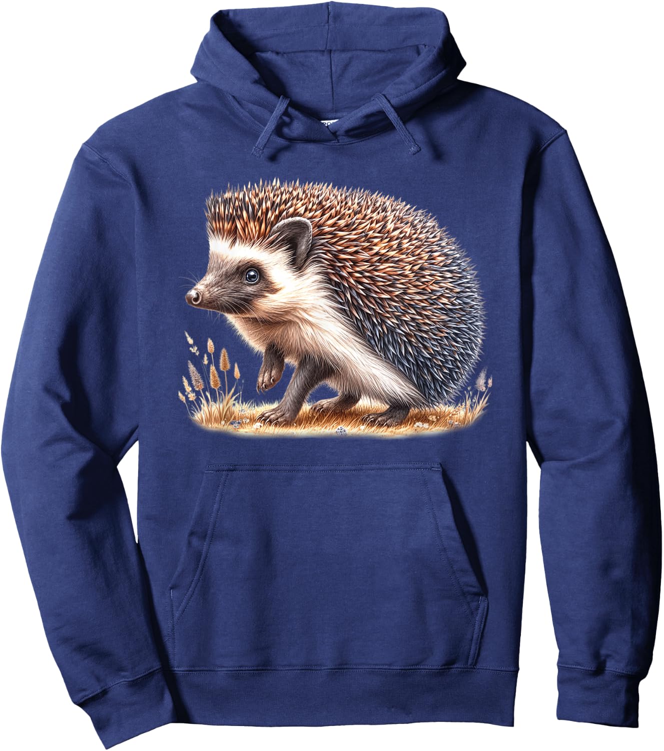Hedgehog , Black, S Hoodie - Hoodie | Navy