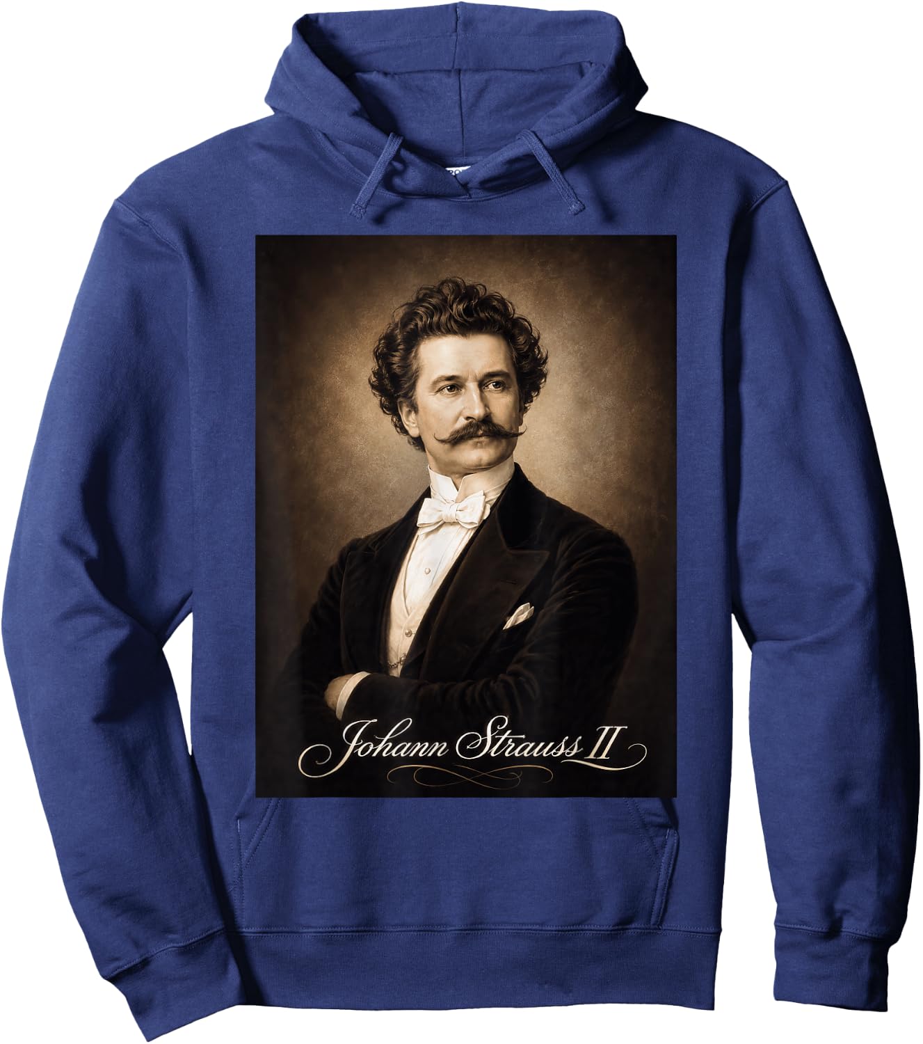 Johann Strauss Composser Pianist Hoodie - Hoodie | Navy