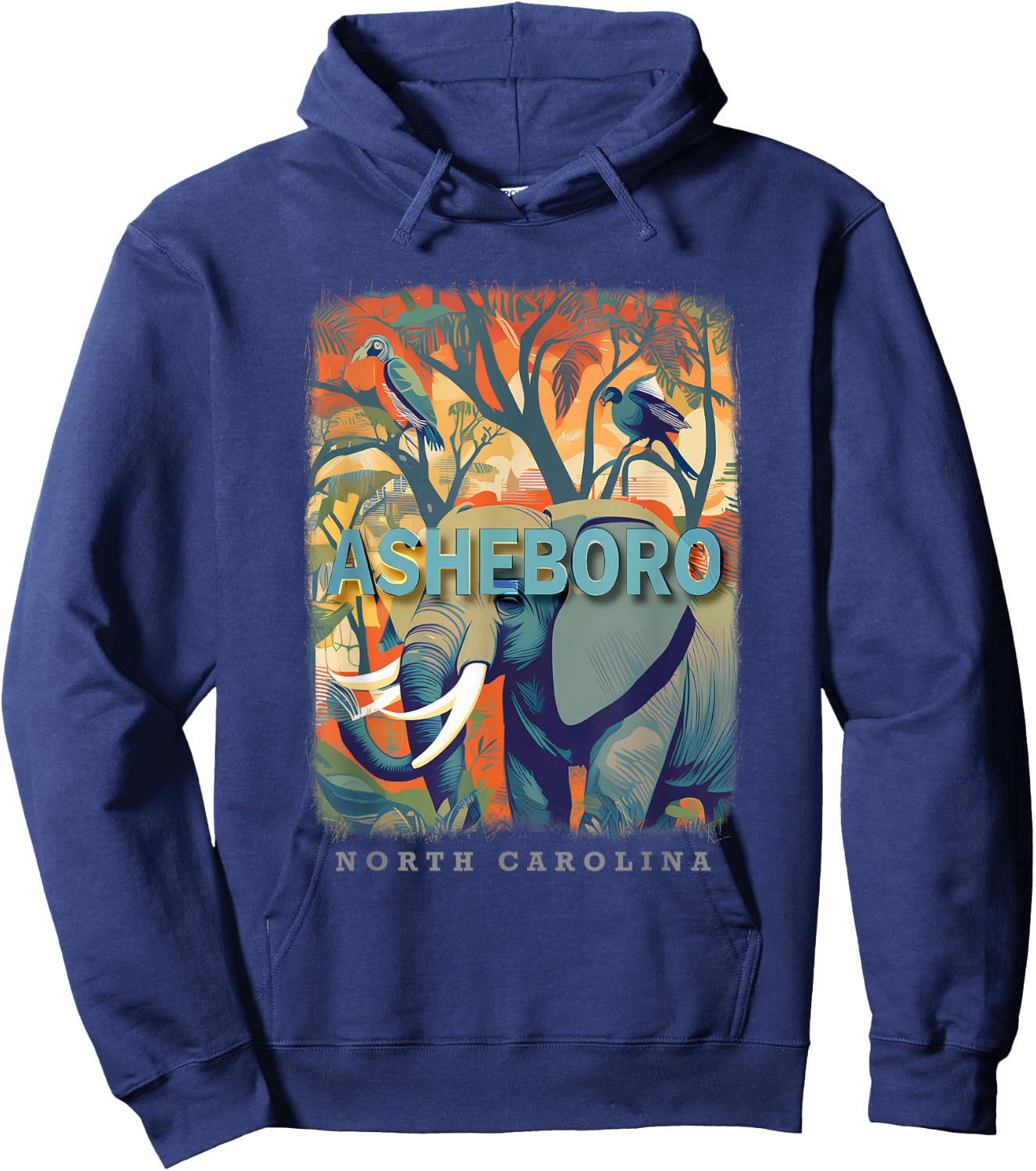 Asheboro North Carolina NC Zoological Wonders SD216 Hoodie - Hoodie | Navy