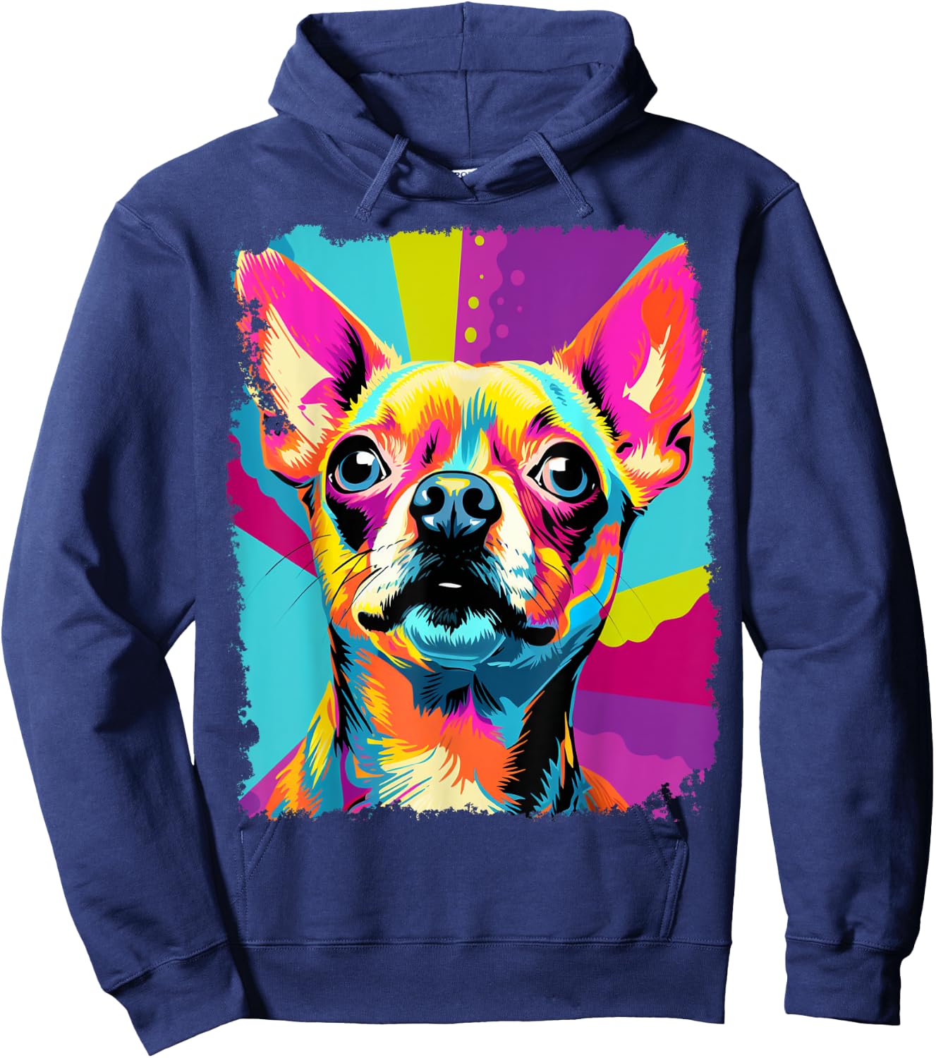 Pop Art Chihuahua Hoodie - Hoodie | Navy
