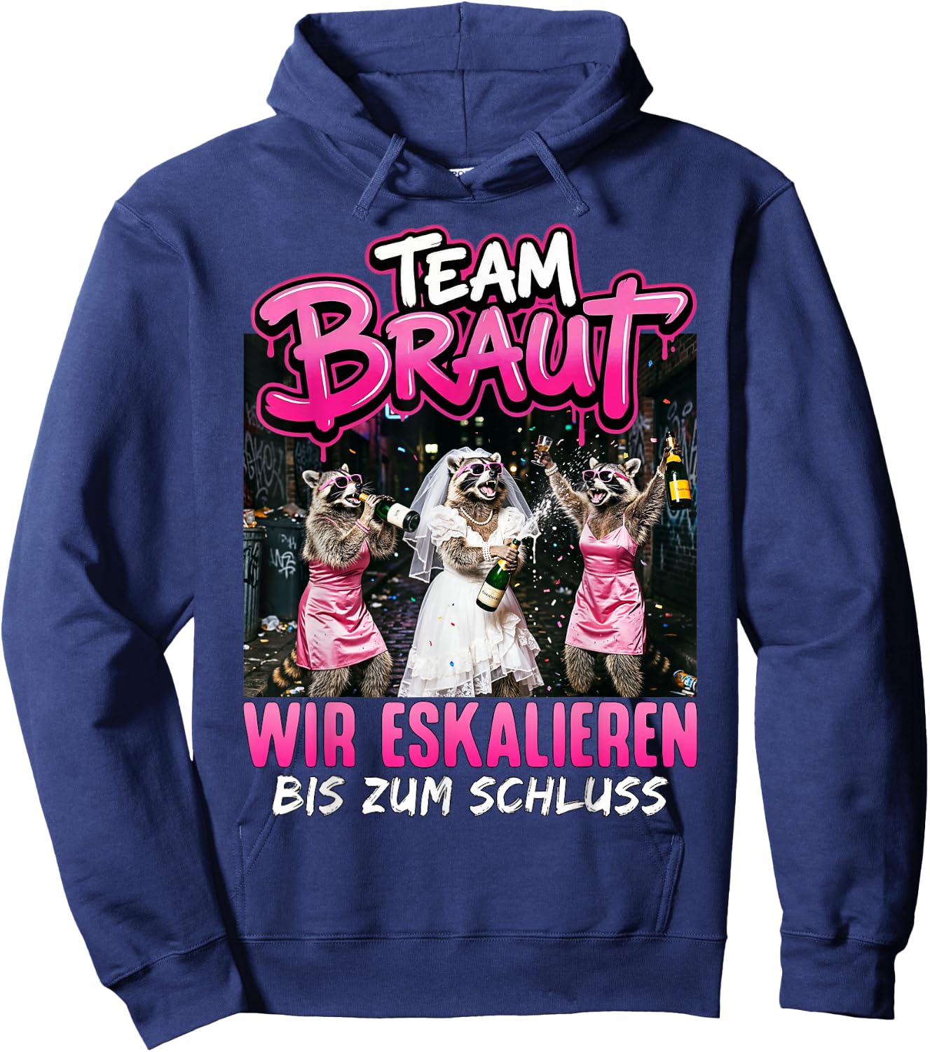 JGA Frauen Junggesellenabschied Frauen Polterabend Hoodie - Hoodie | Navy