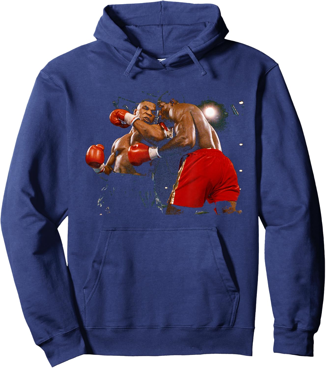 Mike Tyson Frank Bruno Fighting for Heavyweight Championship 1989 , Black, S Hoodie - Hoodie | Navy
