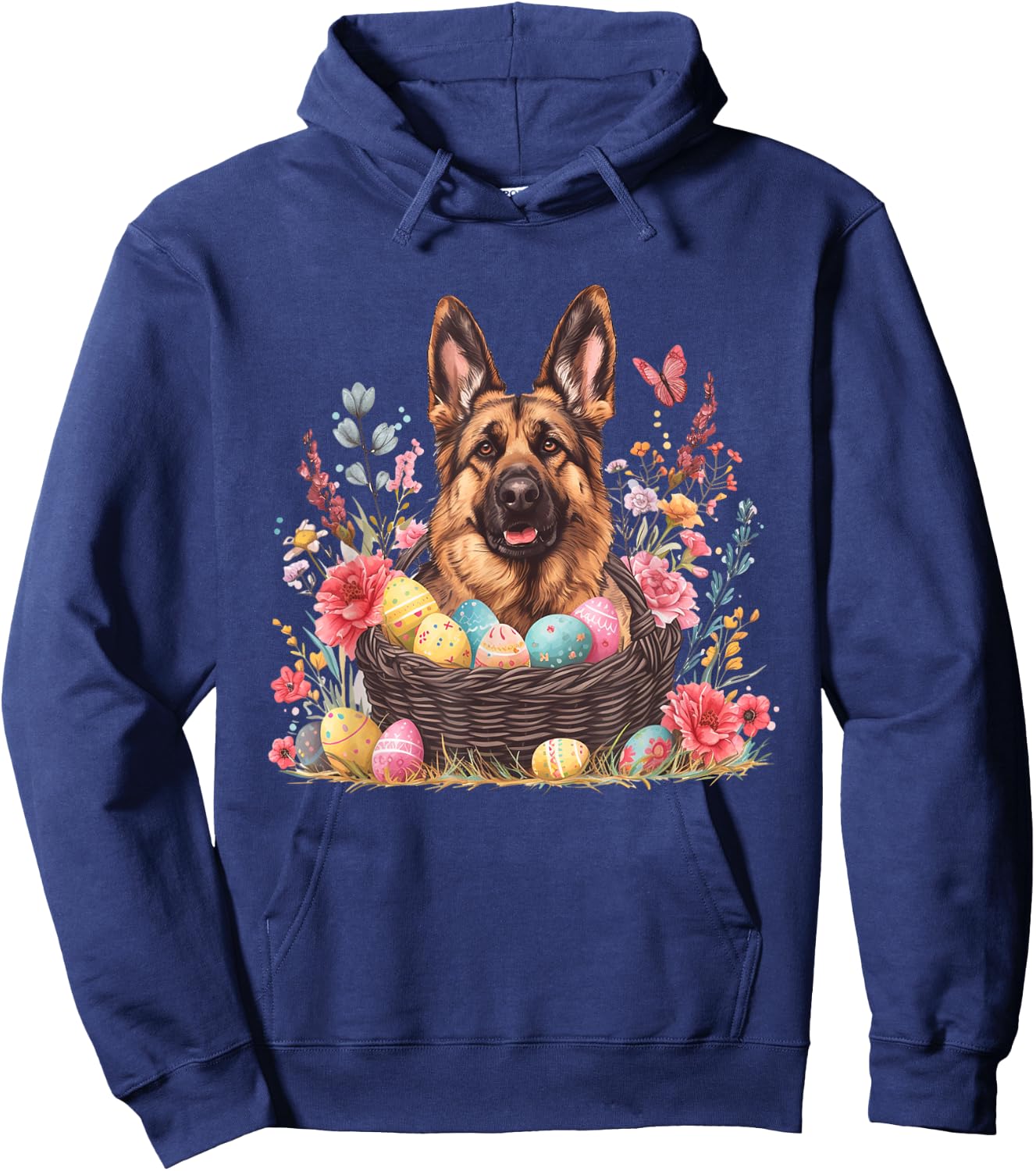 Easter German Shepherd Shirts Funny Easter Lover Hoodie - Hoodie | Navy
